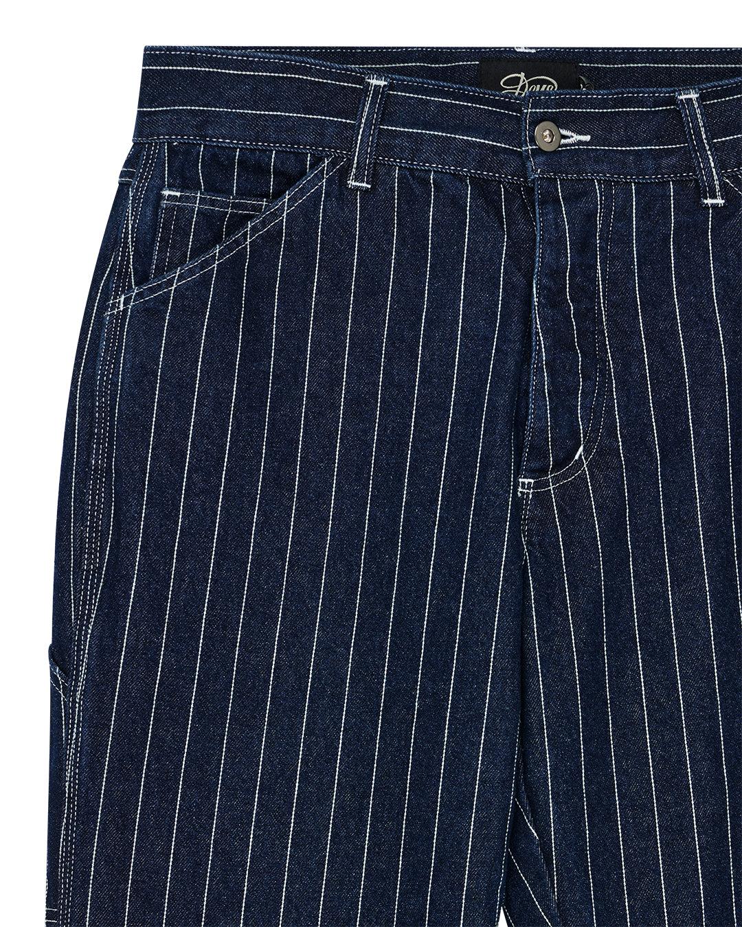 Dallas Stripe Work Pant - Indigo Product Image