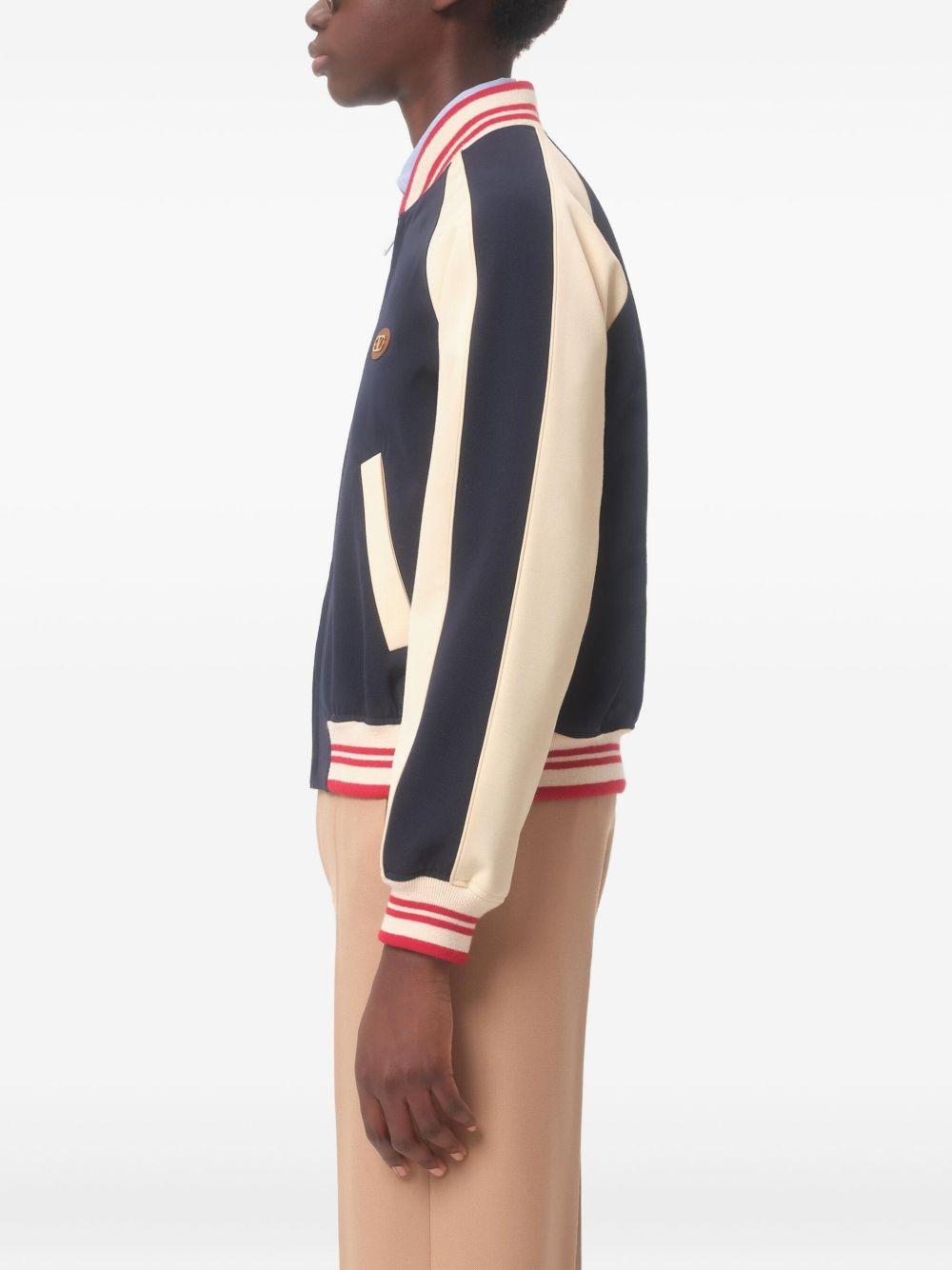 VALENTINO La Chat De La Maison Wool Bomber Jacket In Black Product Image