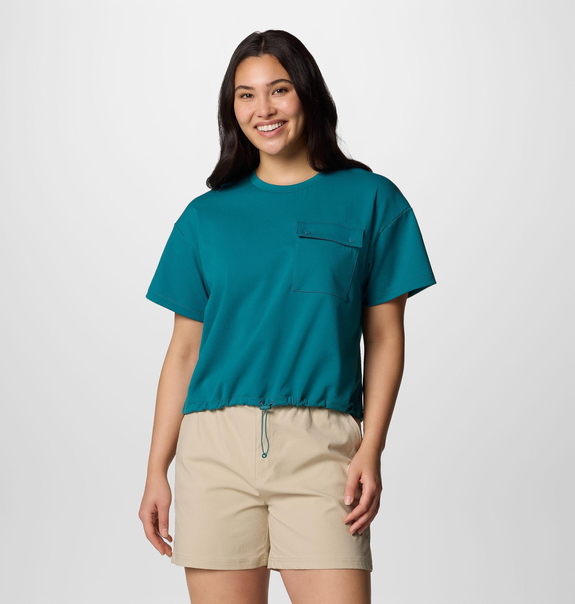 Columbia Womens Granite Point Knit Short Sleeve Shirt- Product Image