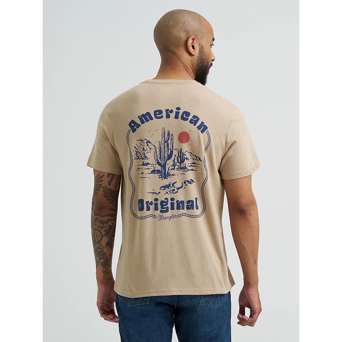 Men's Wrangler Americana Flag Logo T-Shirt in Dark Sapphire Product Image