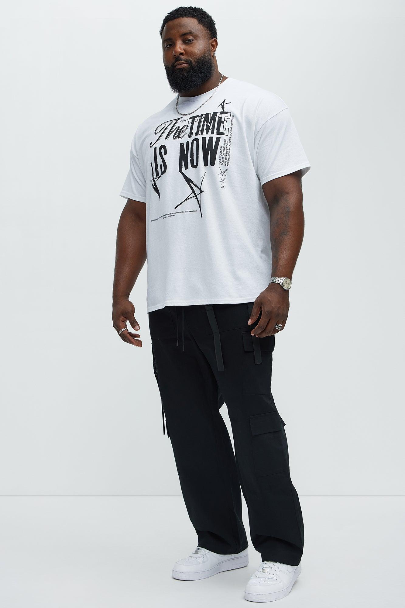 The Time Is Now Short Sleeve Tee - White Male Product Image