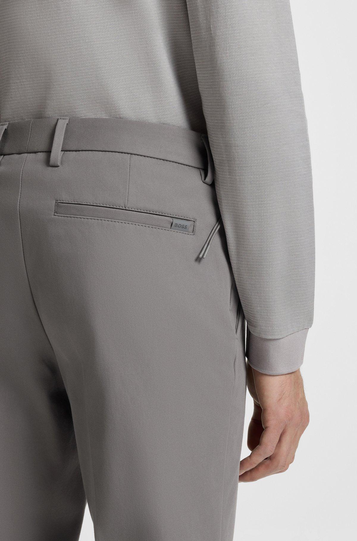 Slim-fit pants in cotton-blend twill Product Image