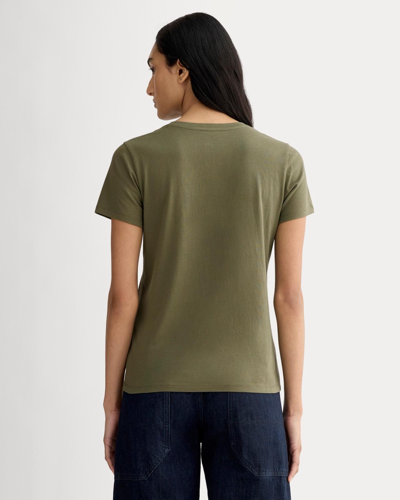 Womens Slim V-Neck T-Shirt in Essential Cotton by Everlane Product Image