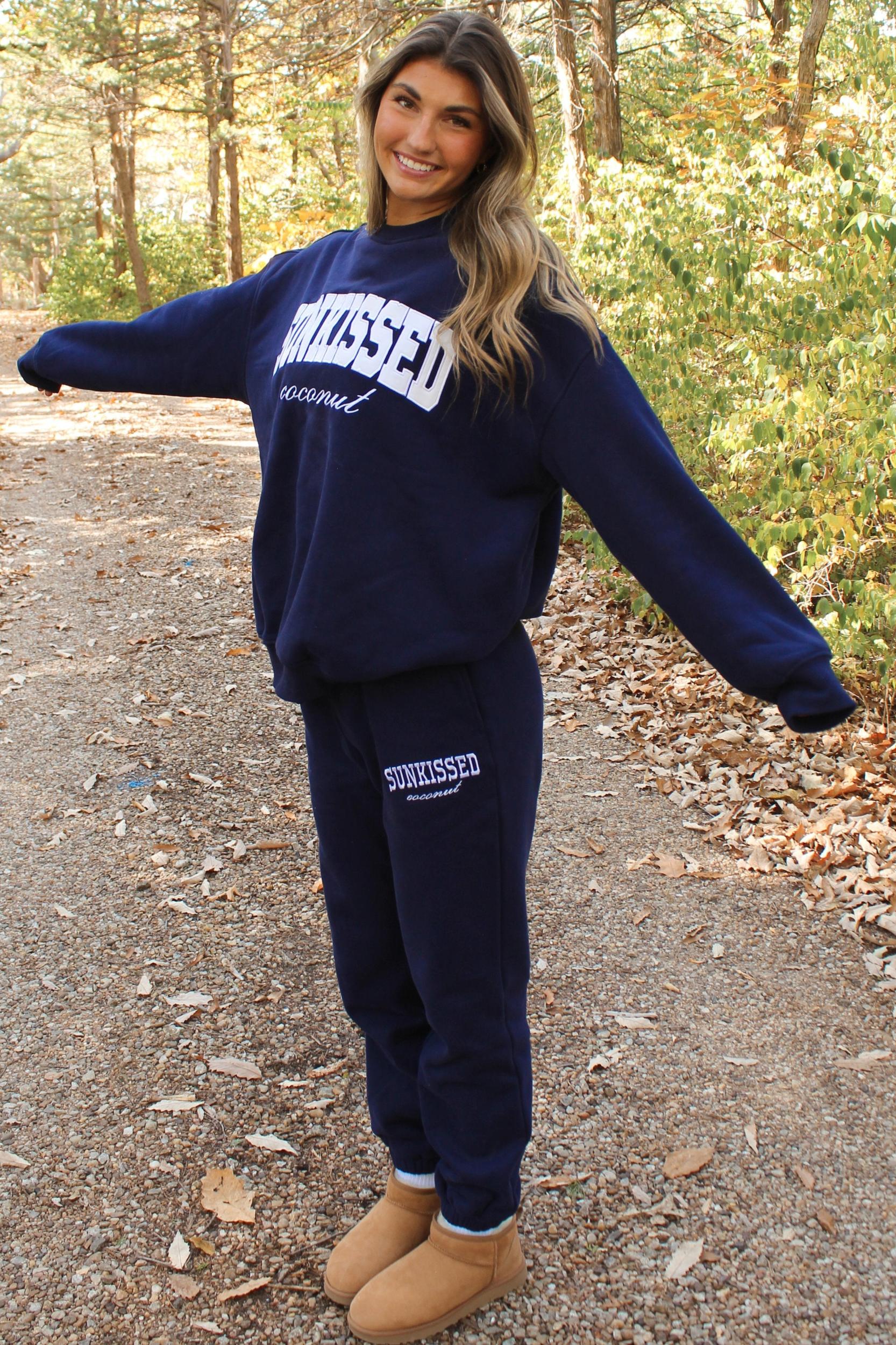 Navy Blue Yacht Club Sunkissed Sweatshirt Product Image