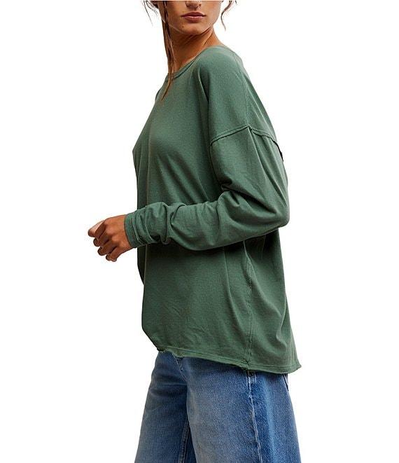 Free People Nina Crew Neck Long Sleeve Tee Product Image