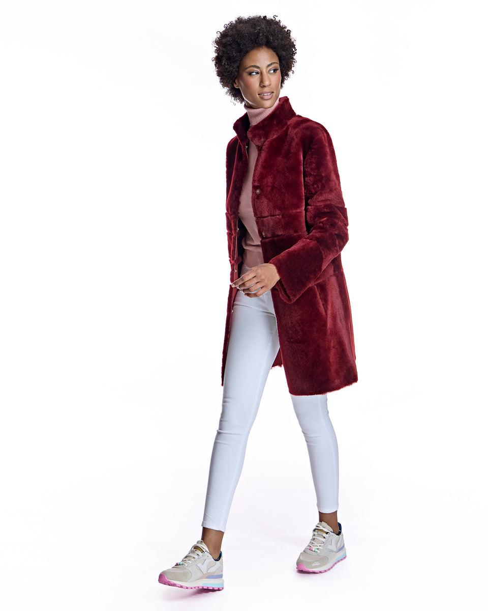 Maximilian Horizontal Shearling Jacket-Maximilian Product Image