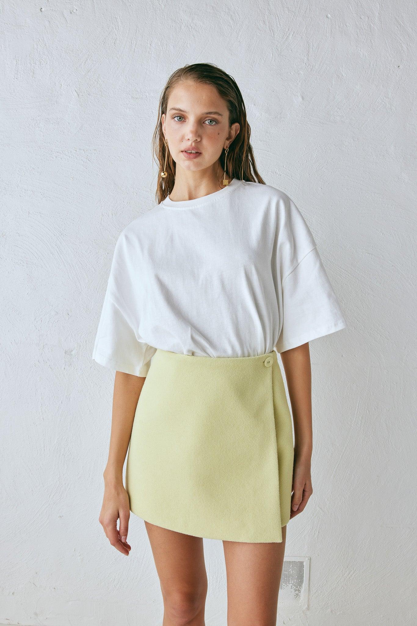Jeanie Mini Skirt Lime Product Image