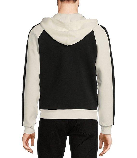 Murano Liquid Luxury Slim Fit Color Block Full-Zip Hoodie Product Image