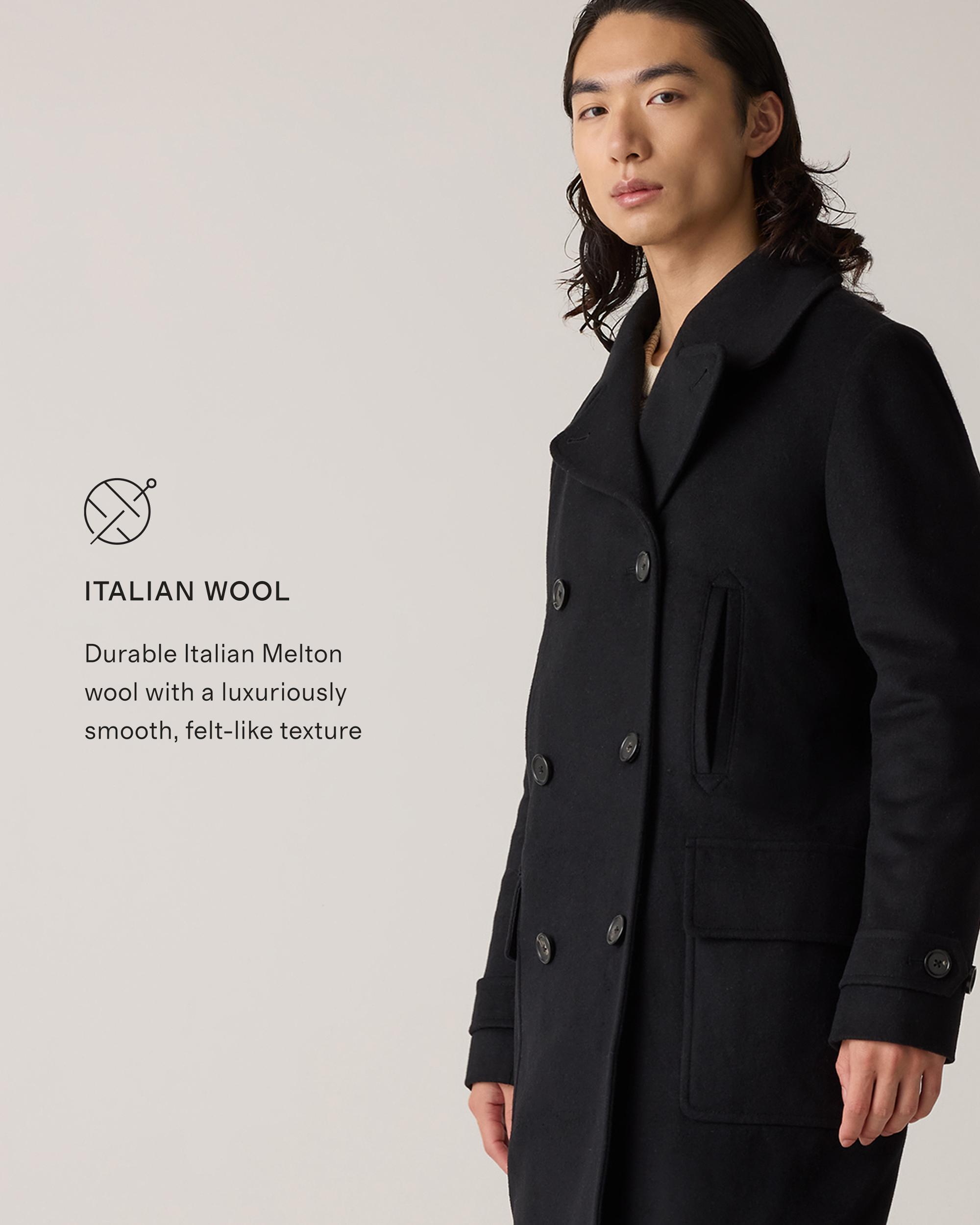 Quince | Men's Italian Wool Double-Breasted Officer Topcoat Wool/Nylon Product Image