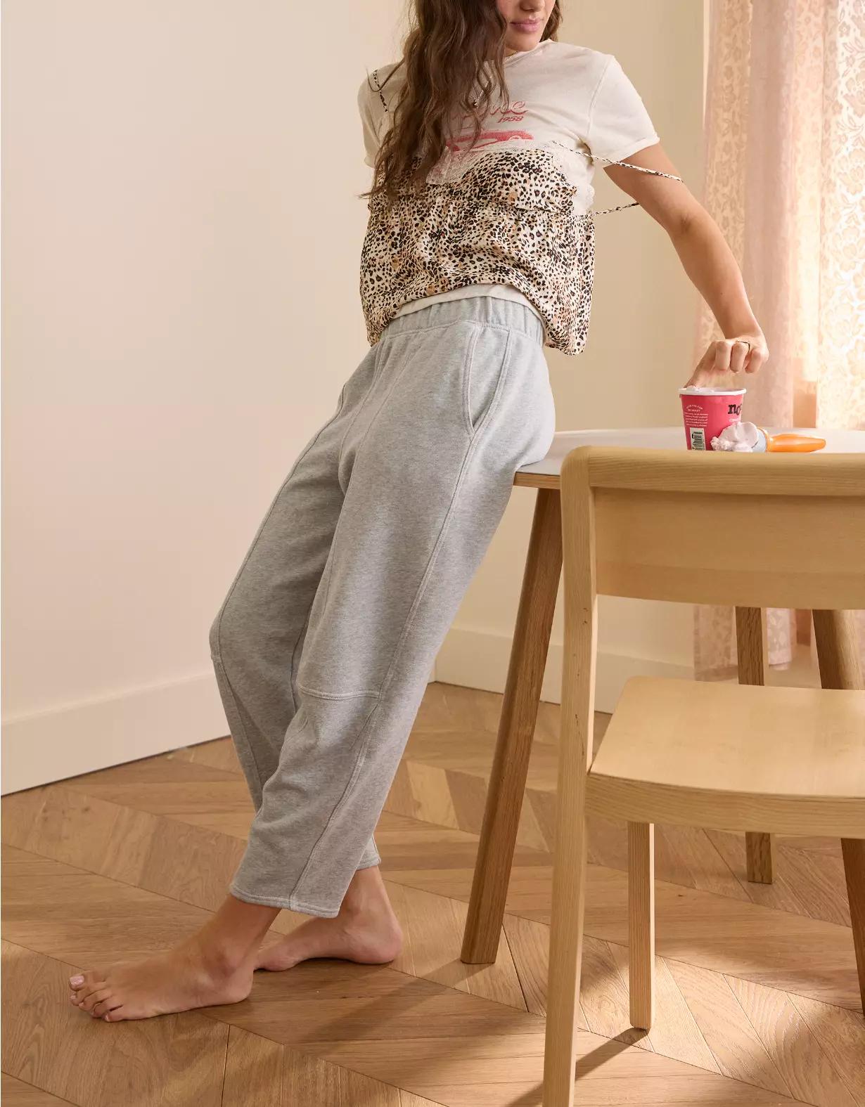 Aerie Seams Right Barrel Leg Sweatpant Product Image