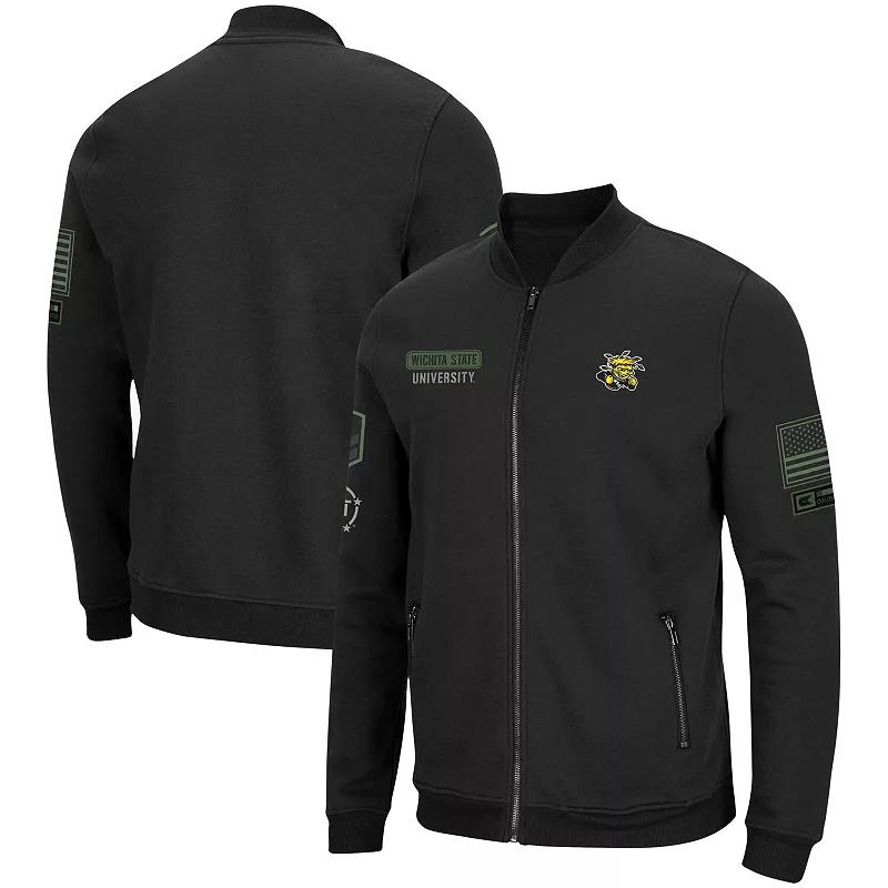Men's Colosseum Black Kentucky Wildcats OHT Military Appreciation High-Speed Bomber Full-Zip Jacket,  Product Image