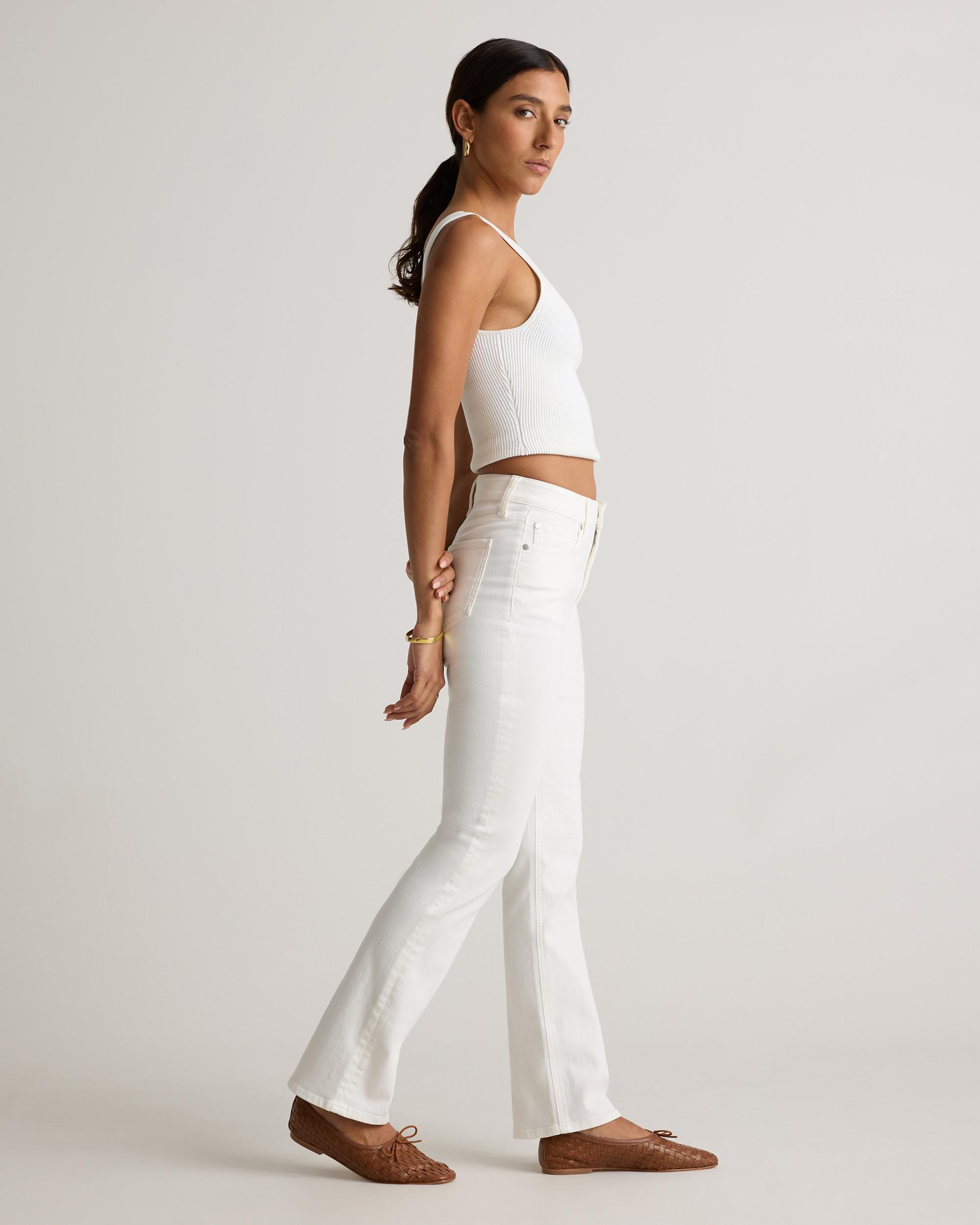 Quince | Women's Bella Stretch Kick Flare Jeans Organic Cotton Product Image