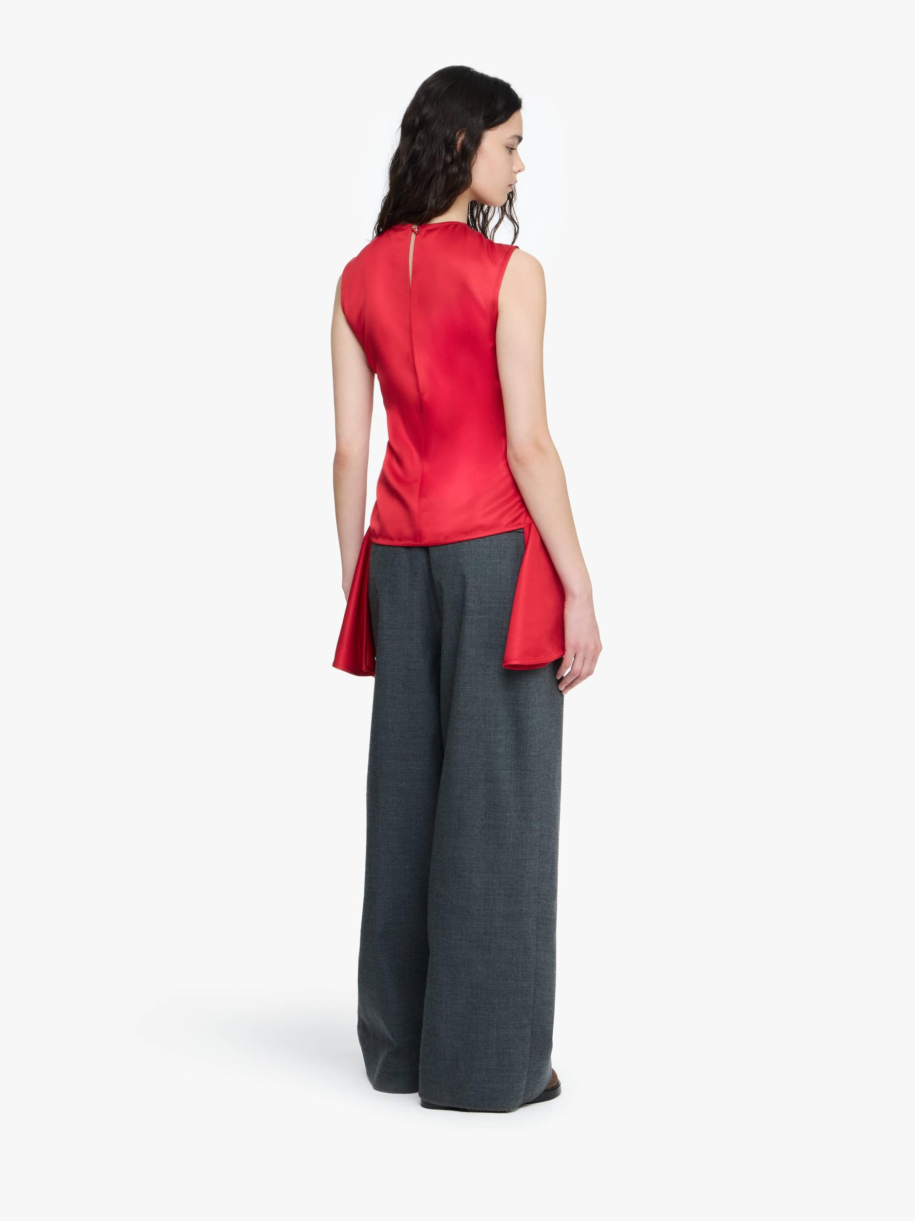 DRAPED HEM SLEEVELESS TOP Product Image
