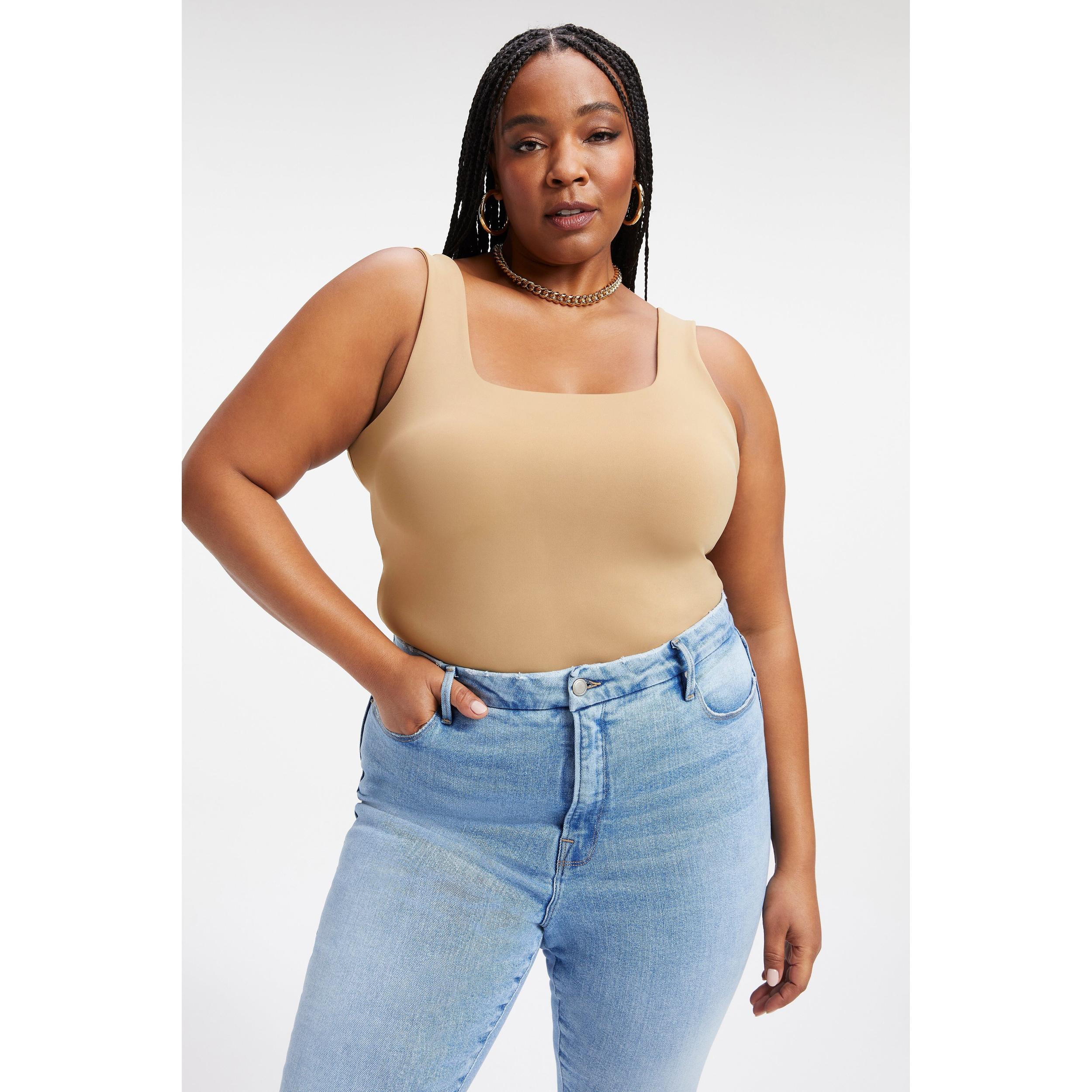 Womens Scuba Modern Tank Bodysuit | | Good American by Khlo Kardashian Product Image