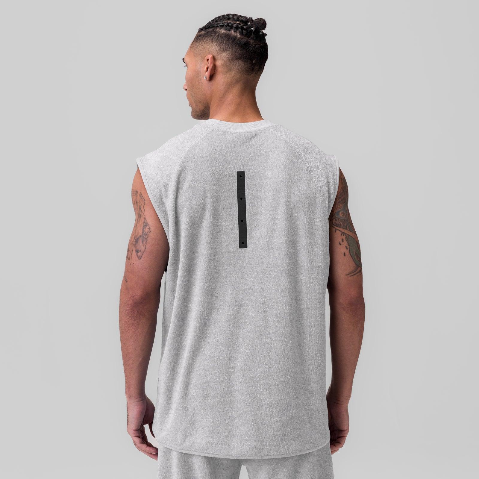 1092. Towel Terry Cutoff - Heather Grey Product Image