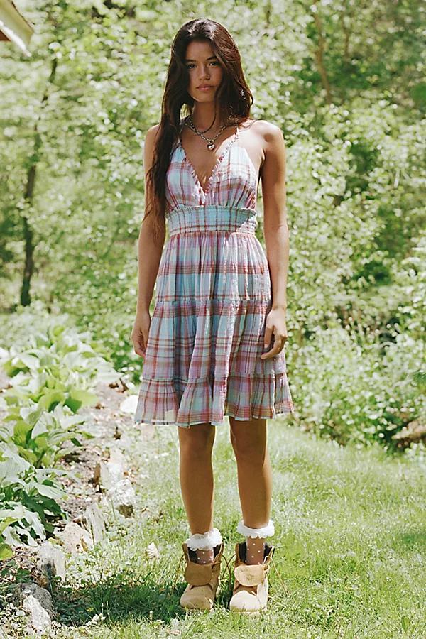 Kimchi Blue Phoebe Cotton Open-Back Halter Knee Length Dress Womens at Urban Outfitters Product Image