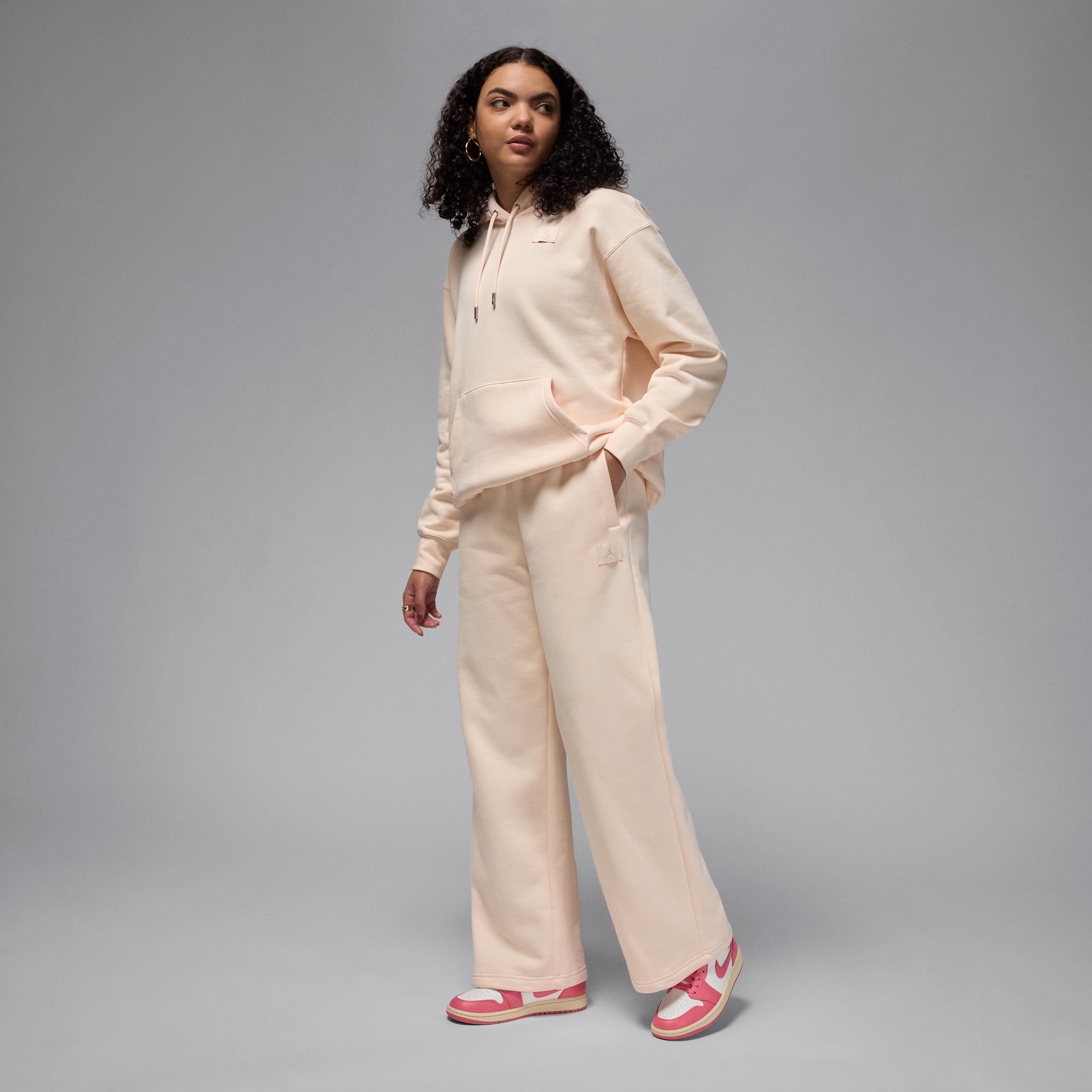 Jordan Womens Jordan AJ 1 Mid - Womens Basketball Shoes Sail/Pink Product Image