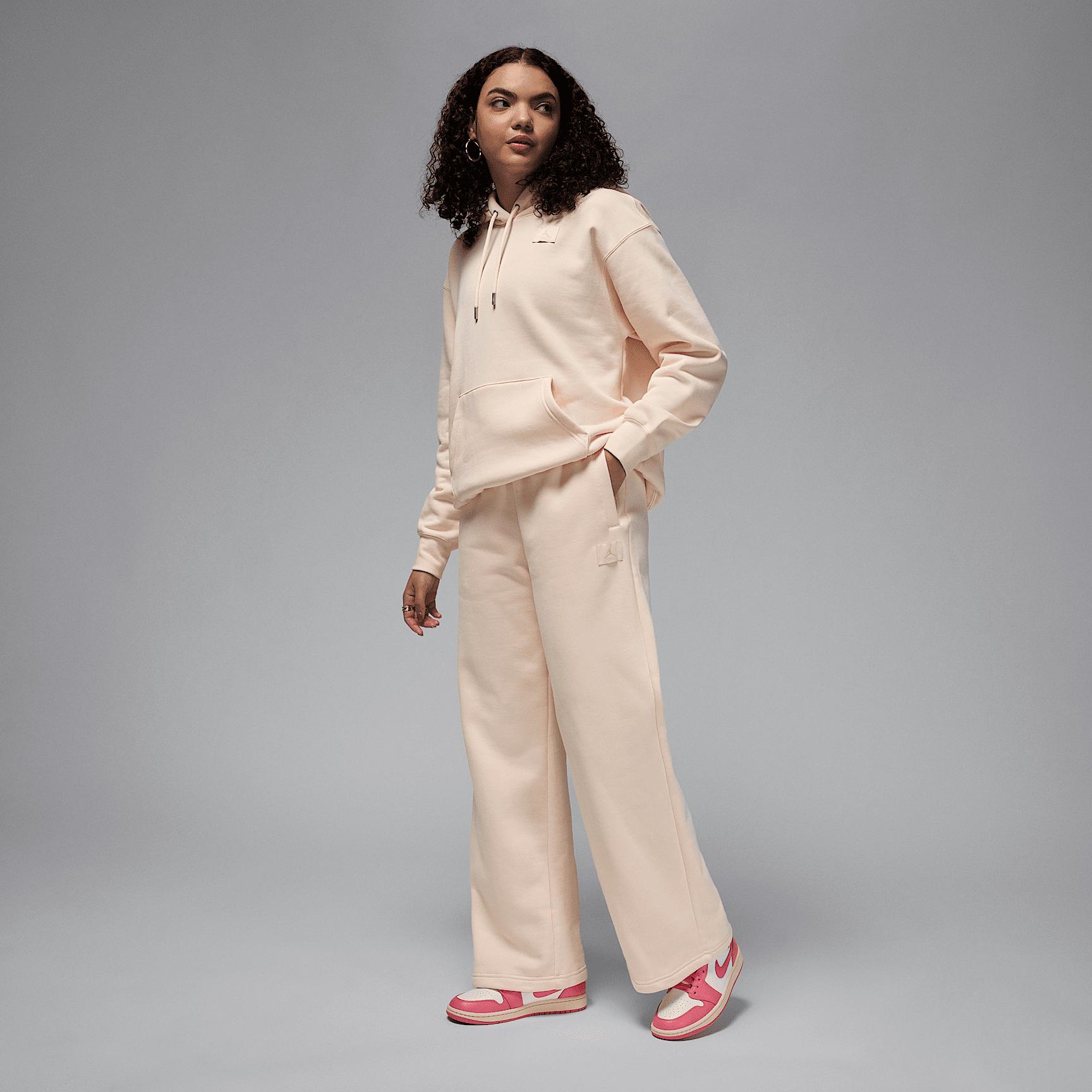 Jordan Womens Jordan AJ 1 Mid - Womens Basketball Shoes Sail/Pink Product Image