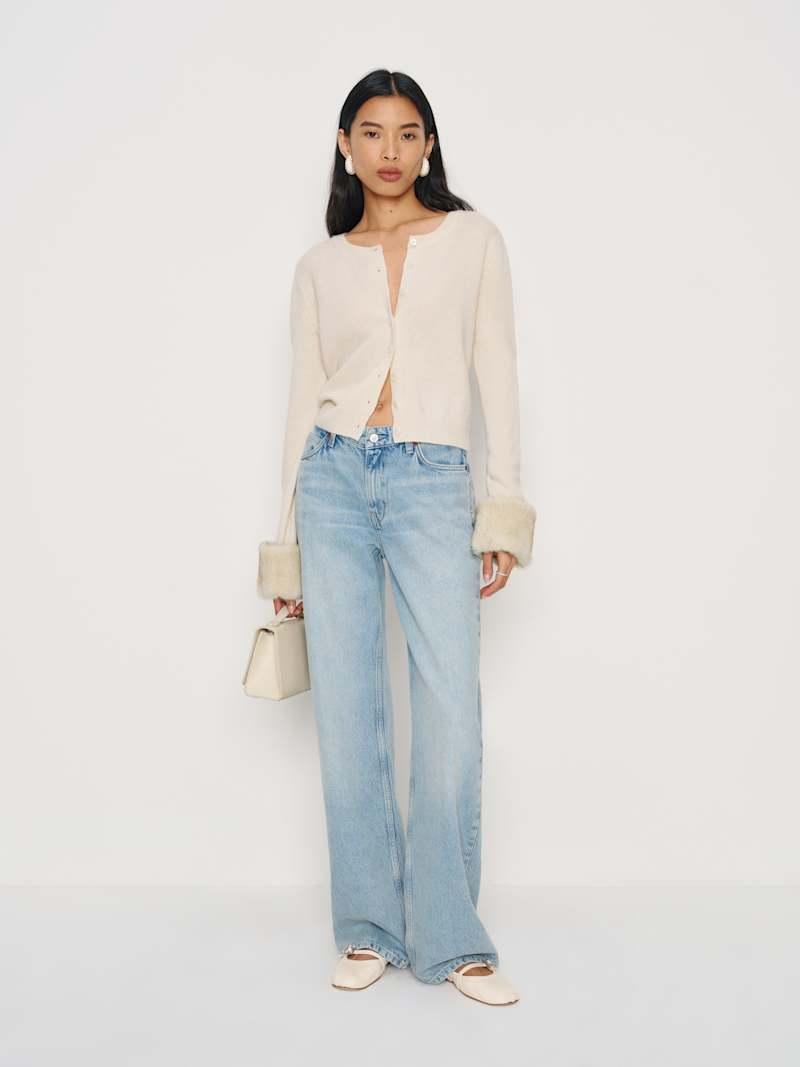 Clara Cashmere Crew Cardigan Product Image