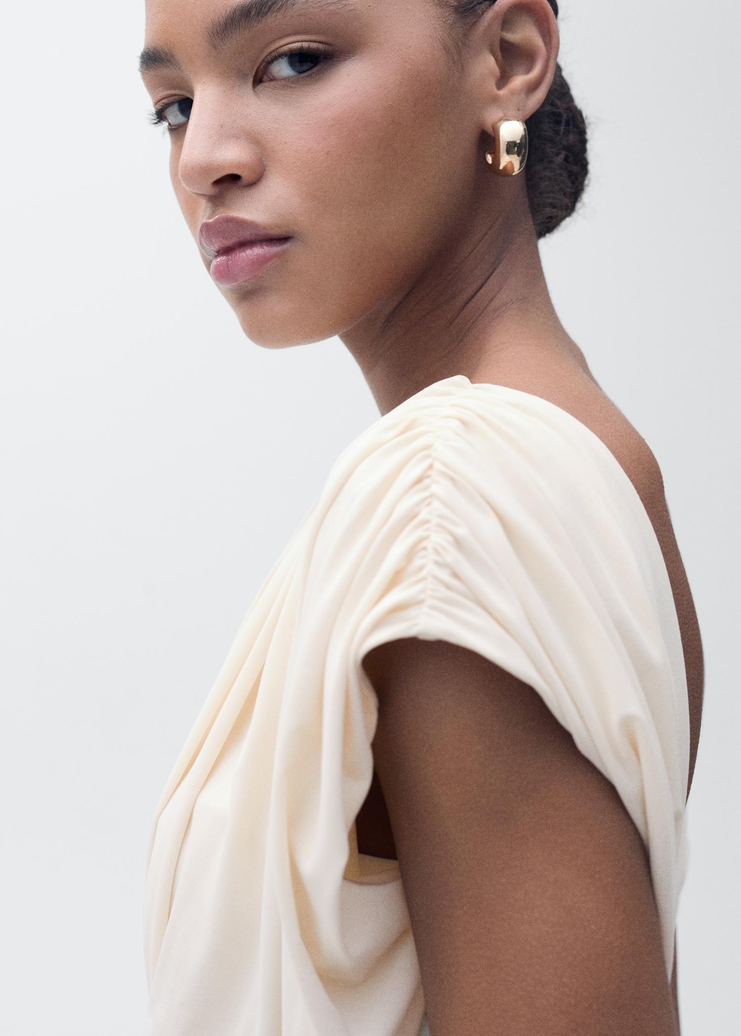 Combined draped top - Women | MANGO USA Product Image