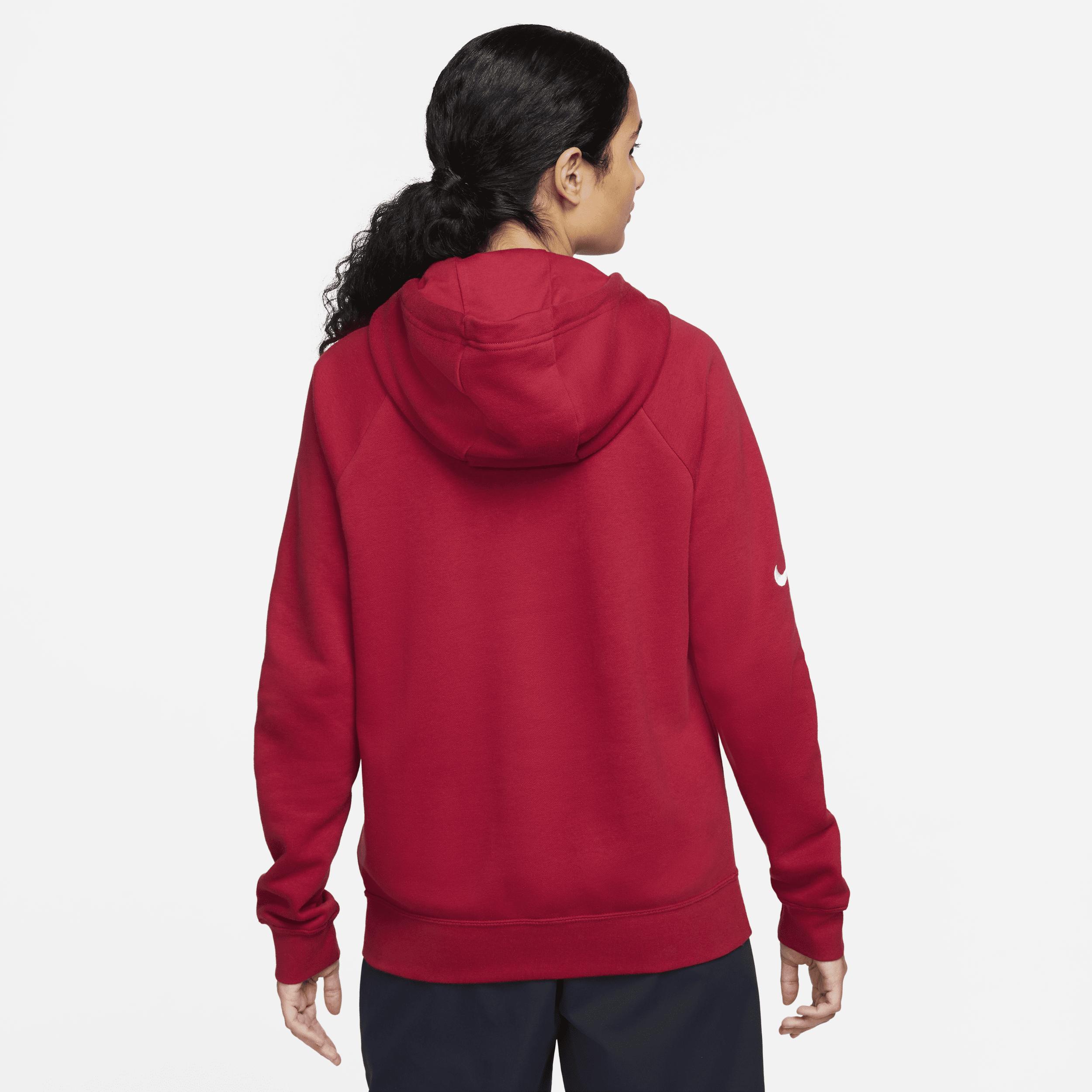 FC Barcelona Essential Nike Women's Fleece Pullover Hoodie Product Image