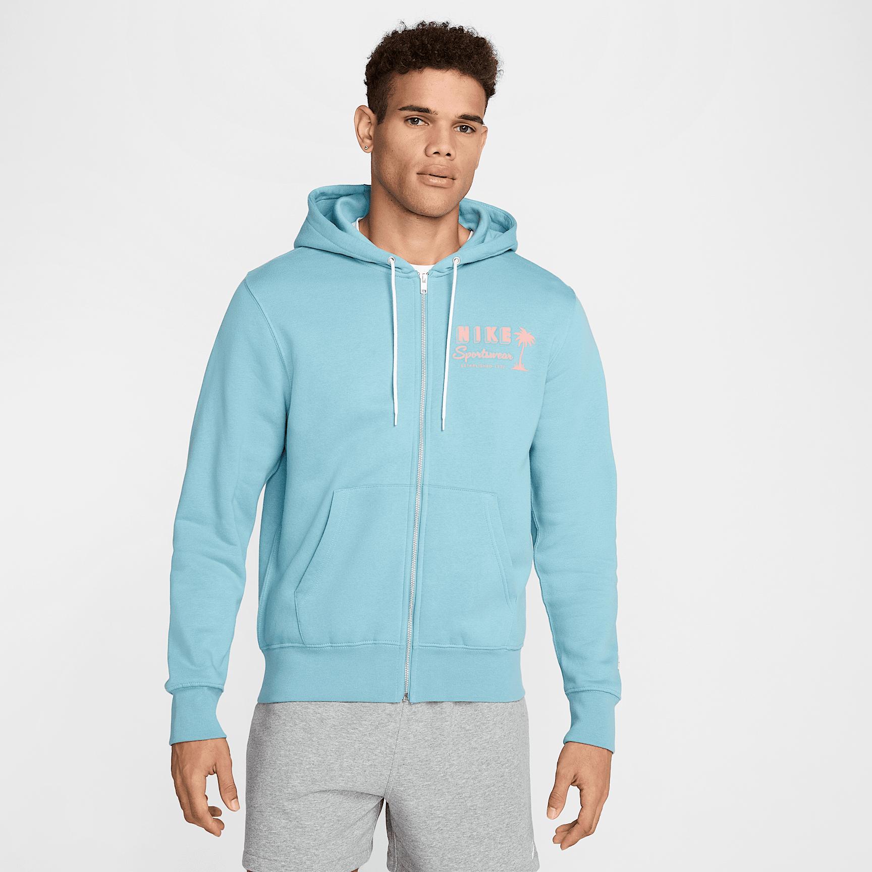 Nike Men's Club Full-Zip Fleece Hoodie Product Image