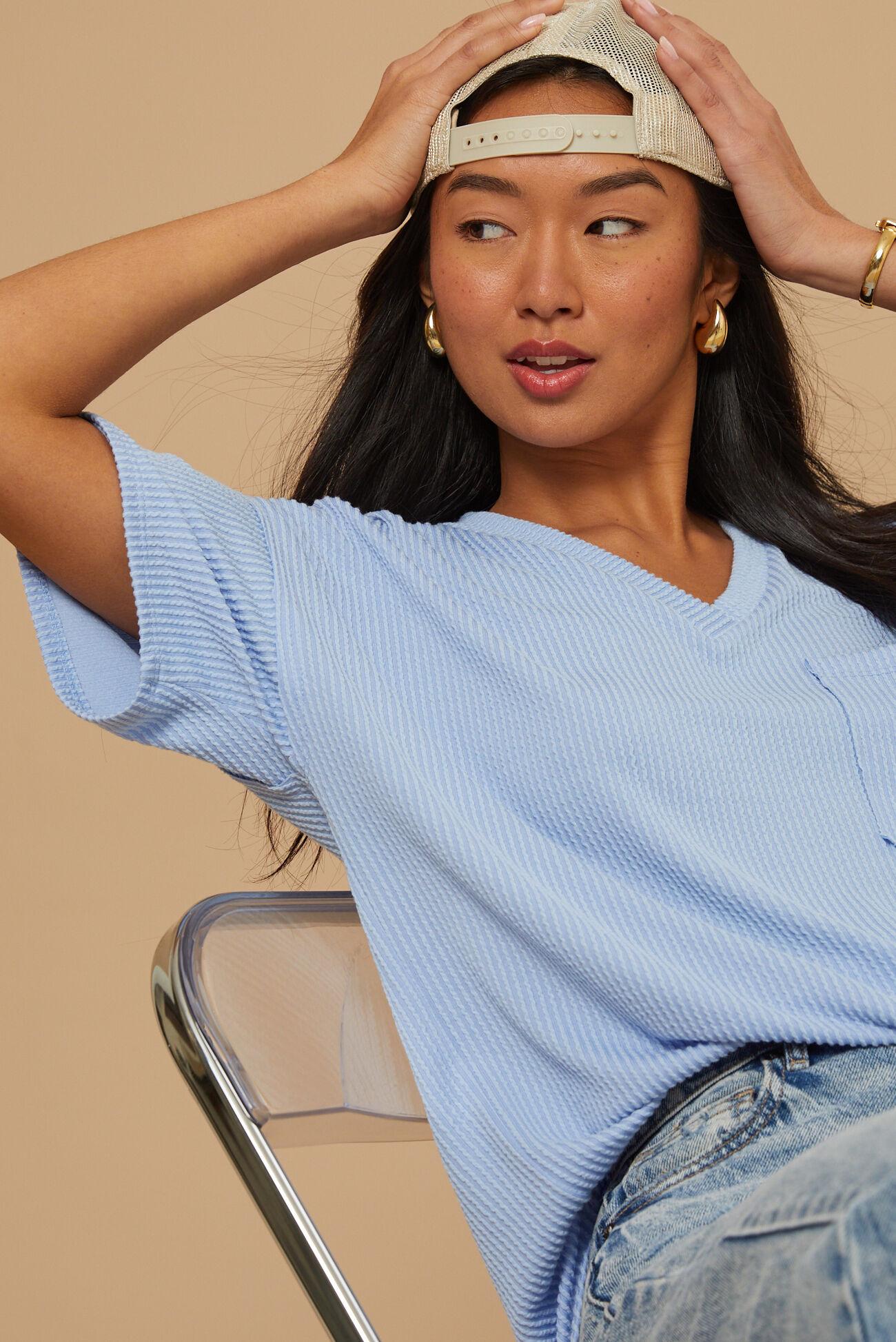 Alessia Ribbed Tunic Top Product Image