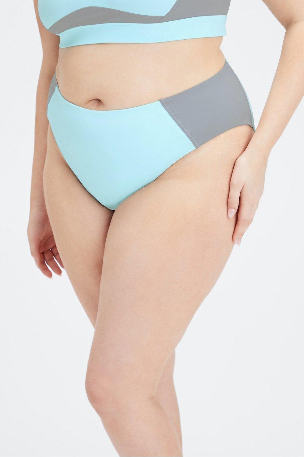 Fabletics Sporty Swim Brief Womens Blue Sky/Raincloud Size M Product Image