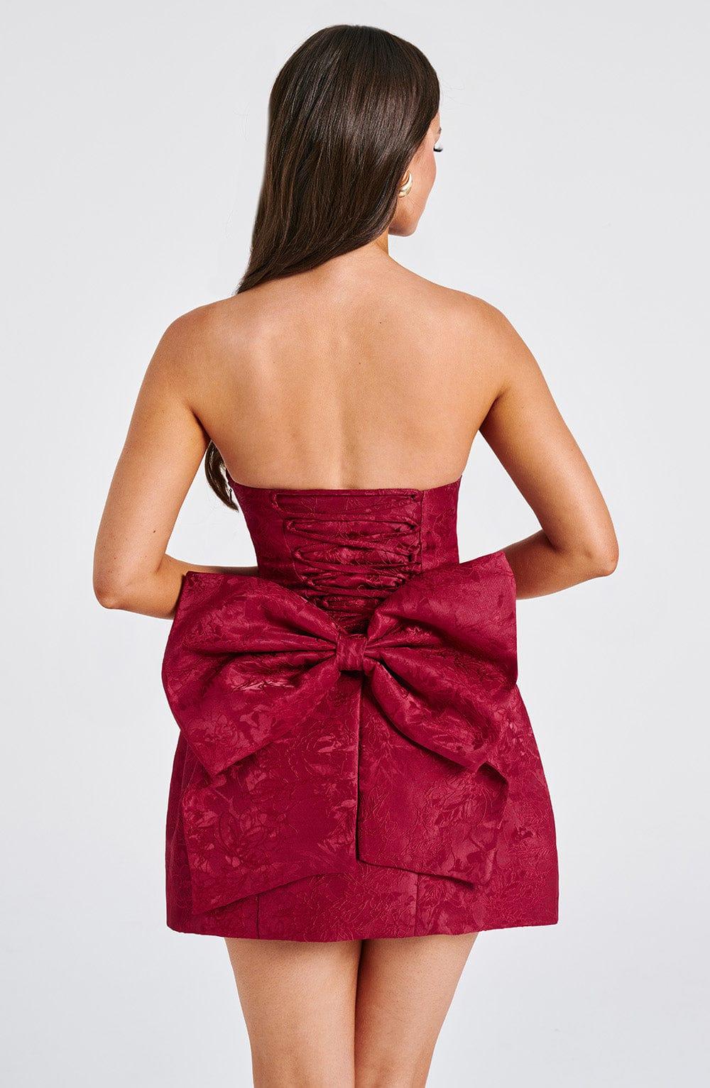 Elenora Mini Dress - Red Product Image