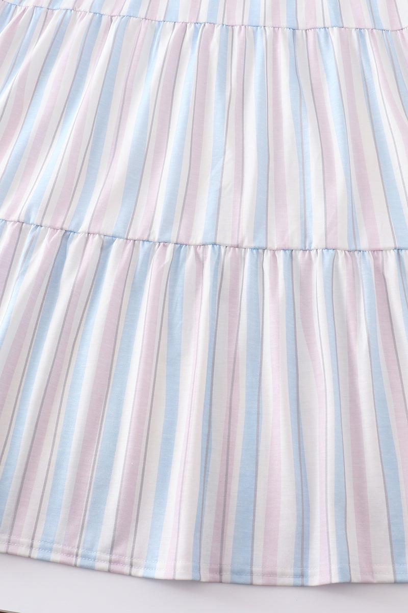 Bow applique print mom&me dress Product Image