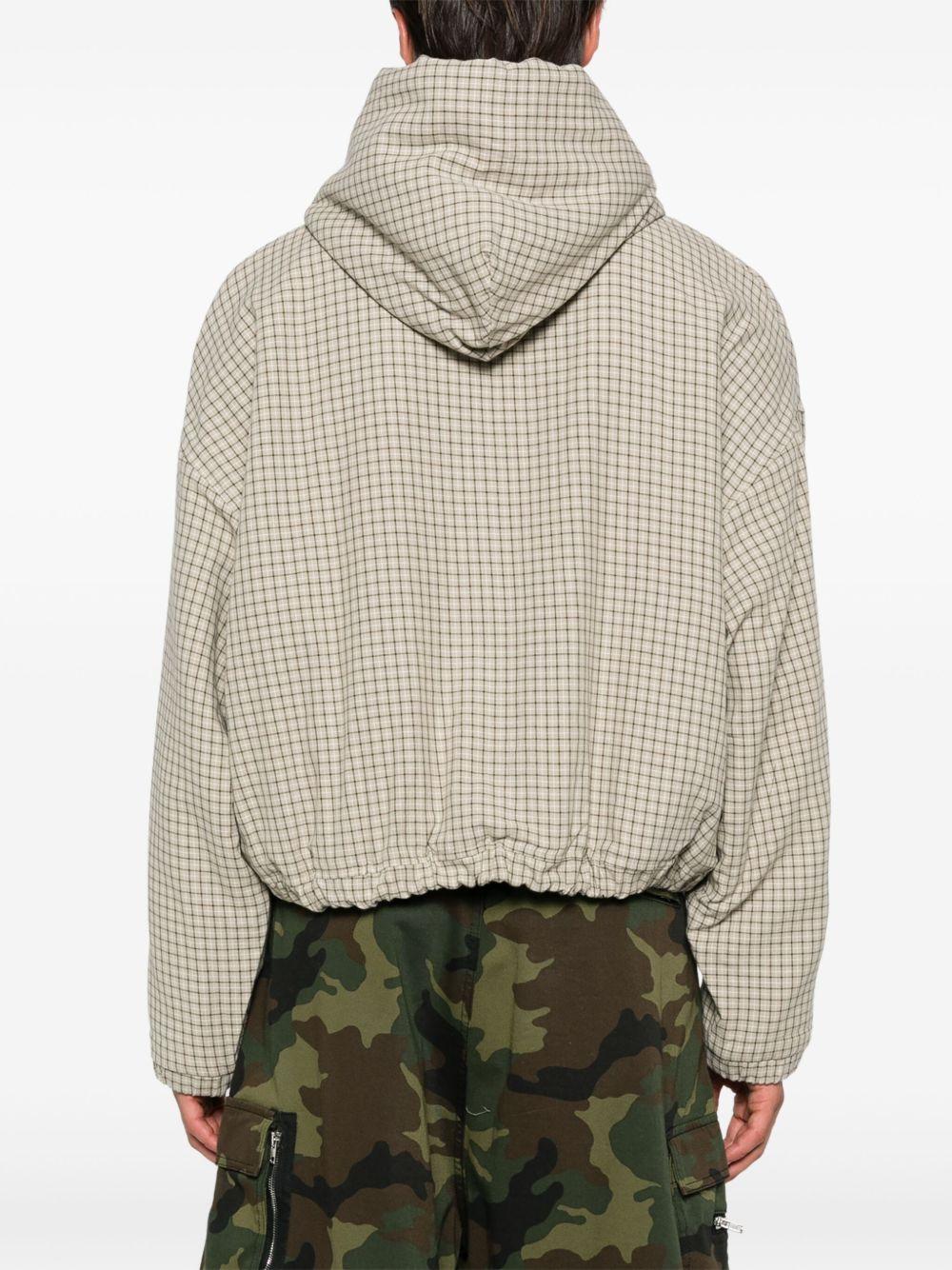 plaid hooded jacket Product Image