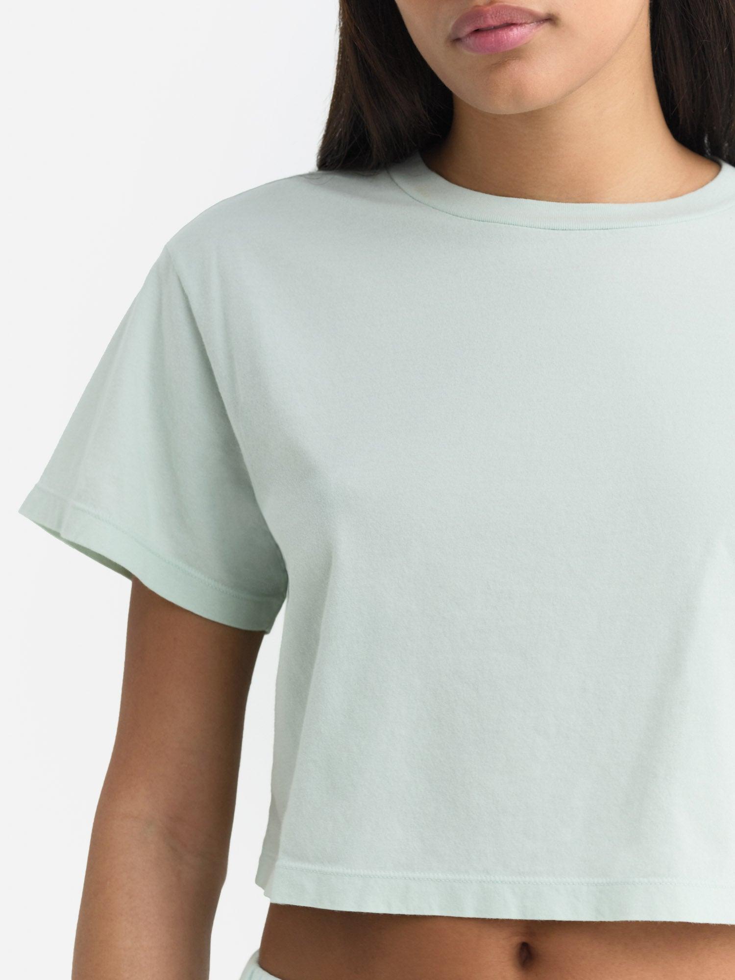 Organic Cotton Relaxed Crop Tee Female Product Image