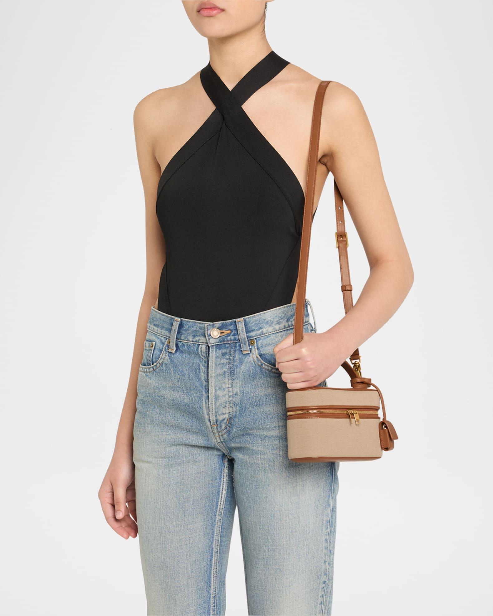 Vanity Crossbody Bag in Canvas and Leather  Product Image