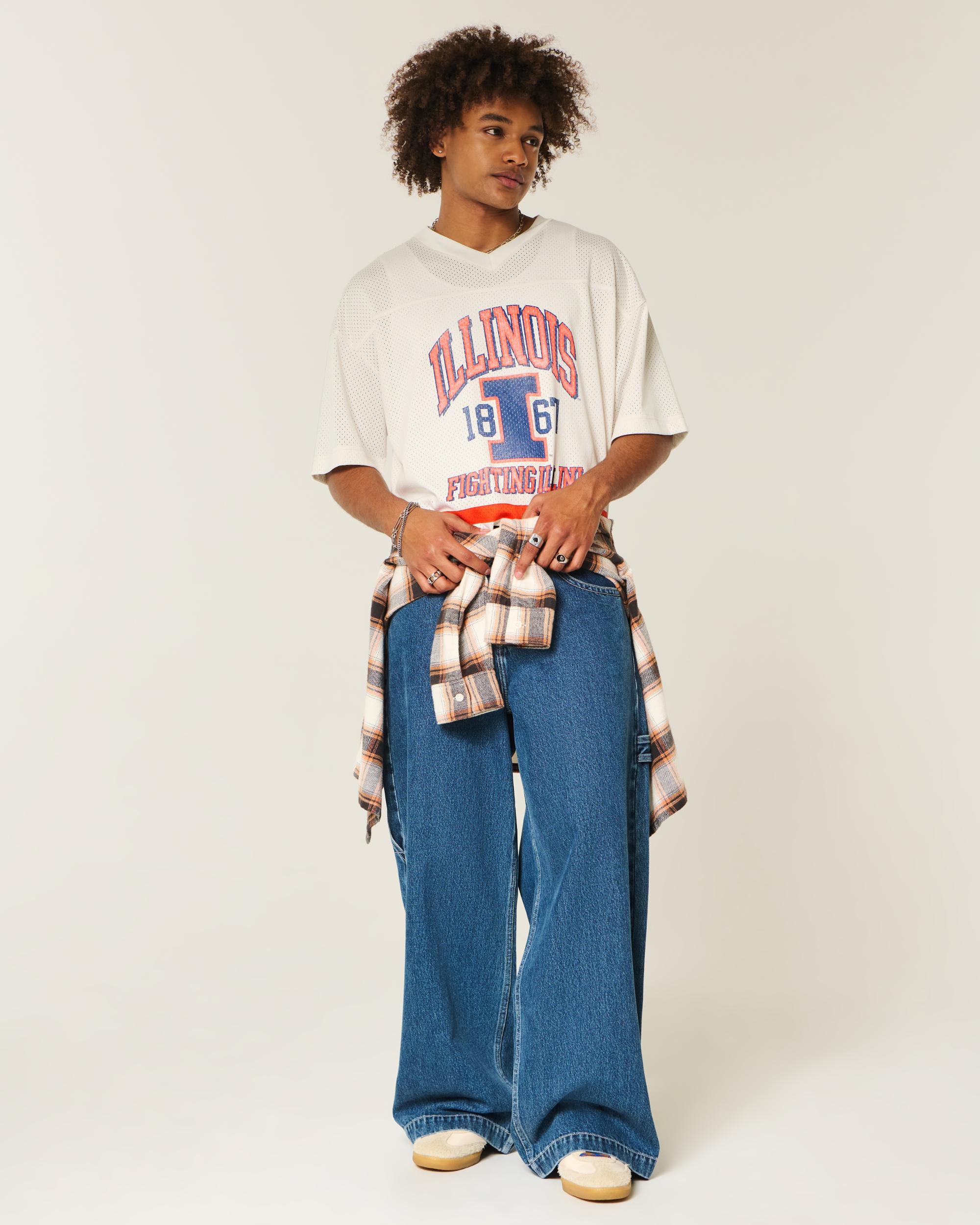 University of Illinois Fighting Illini Graphic Football Jersey Product Image