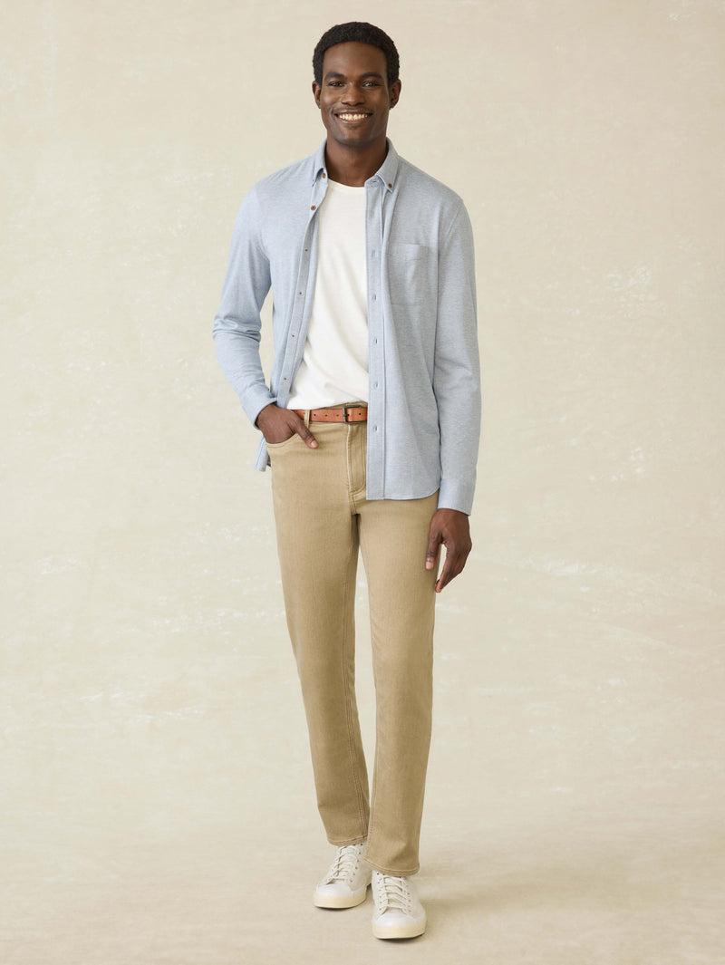 Stretch Terry 5-Pocket Pant - Desert Khaki Product Image