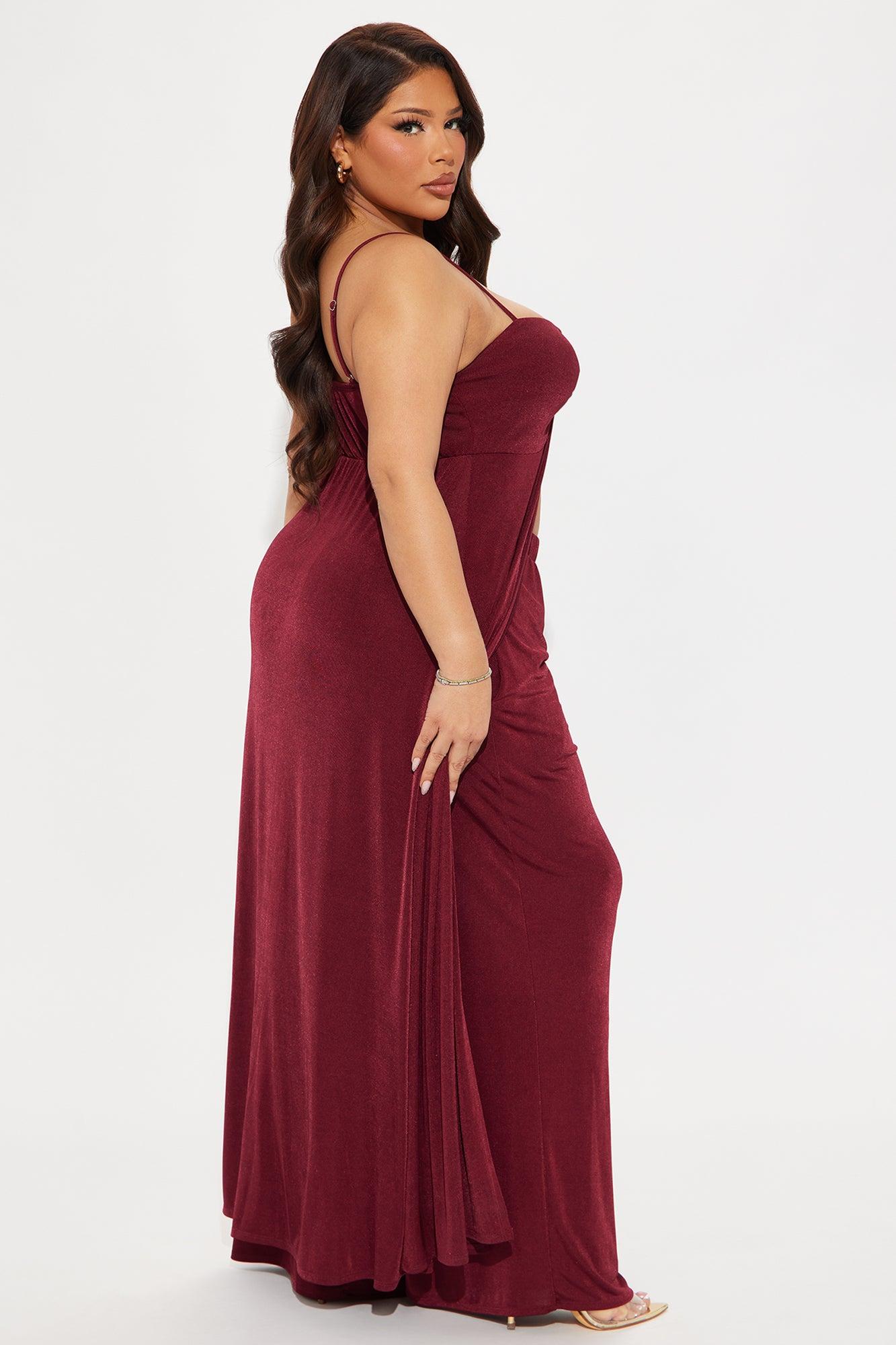 The Aubrey Pant Set  - Burgundy Product Image