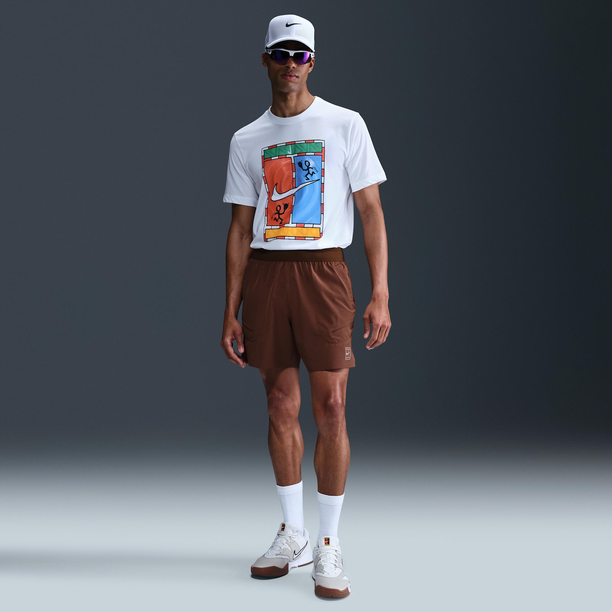 Nike Mens Court Dri-FIT Tennis T-Shirt | HV1715-010 Product Image