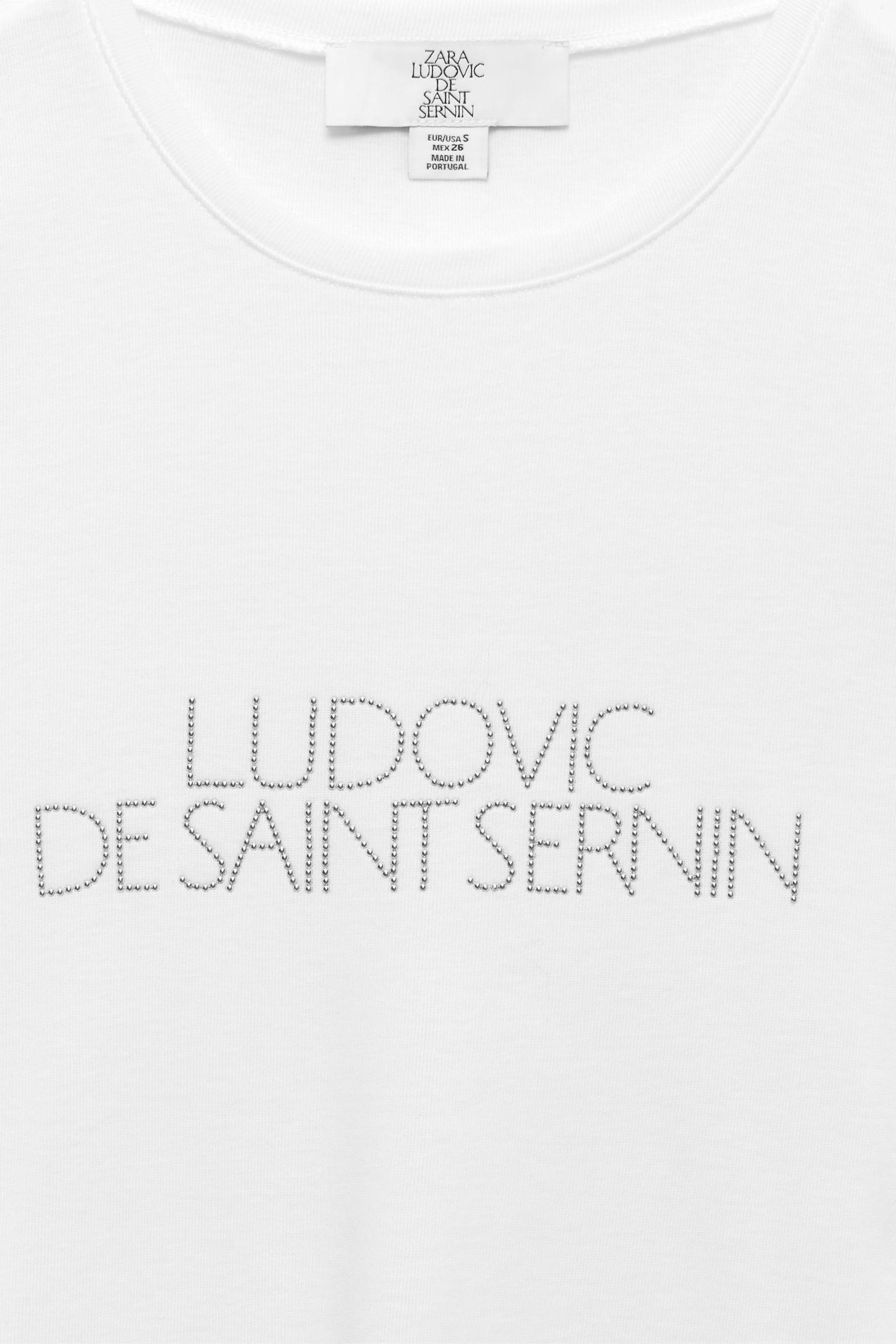 SPARKLY TEXT T-SHIRT LUDOVIC DE SAINT SERNIN x ZARA Product Image