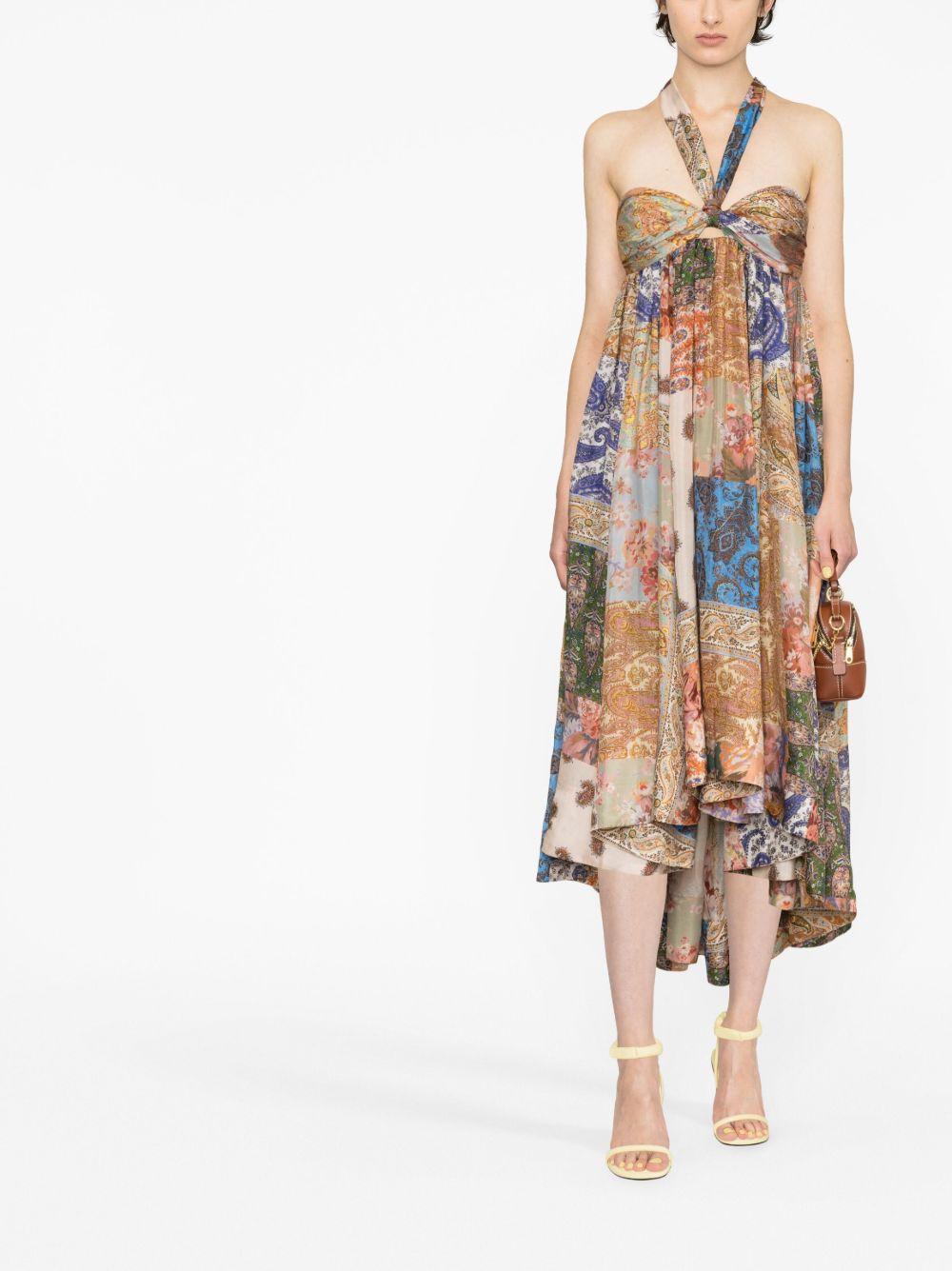 Devi paisley-print halterneck dress Product Image