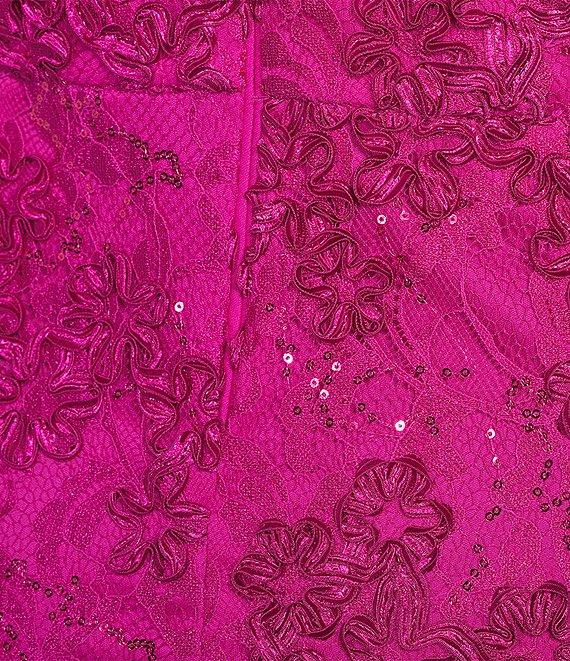 Jessica Howard Plus Size Boat Neck Soutache Sheath Dress Product Image