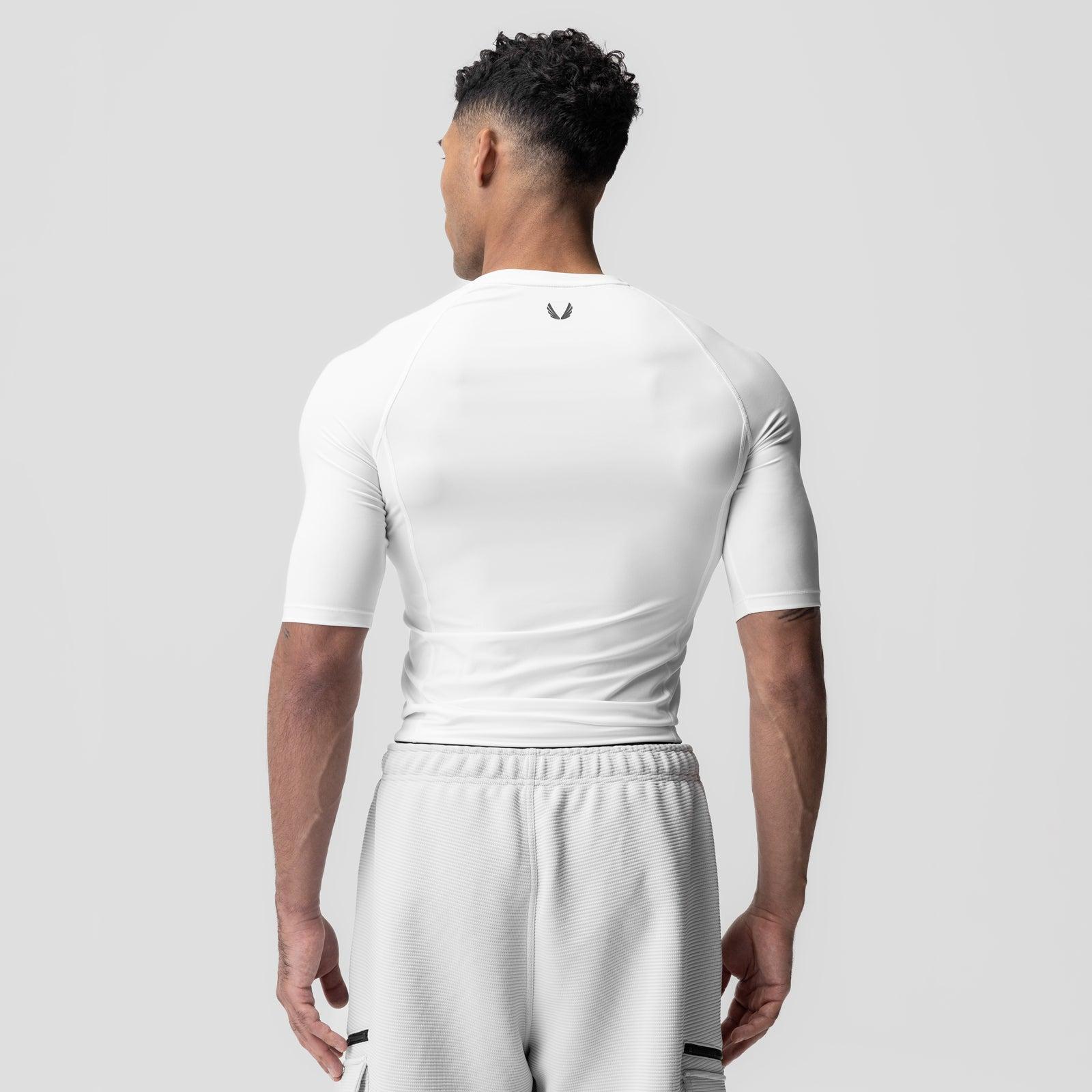 1027. WarpFlexx-Lite® Half-Sleeve Baselayer - White Product Image