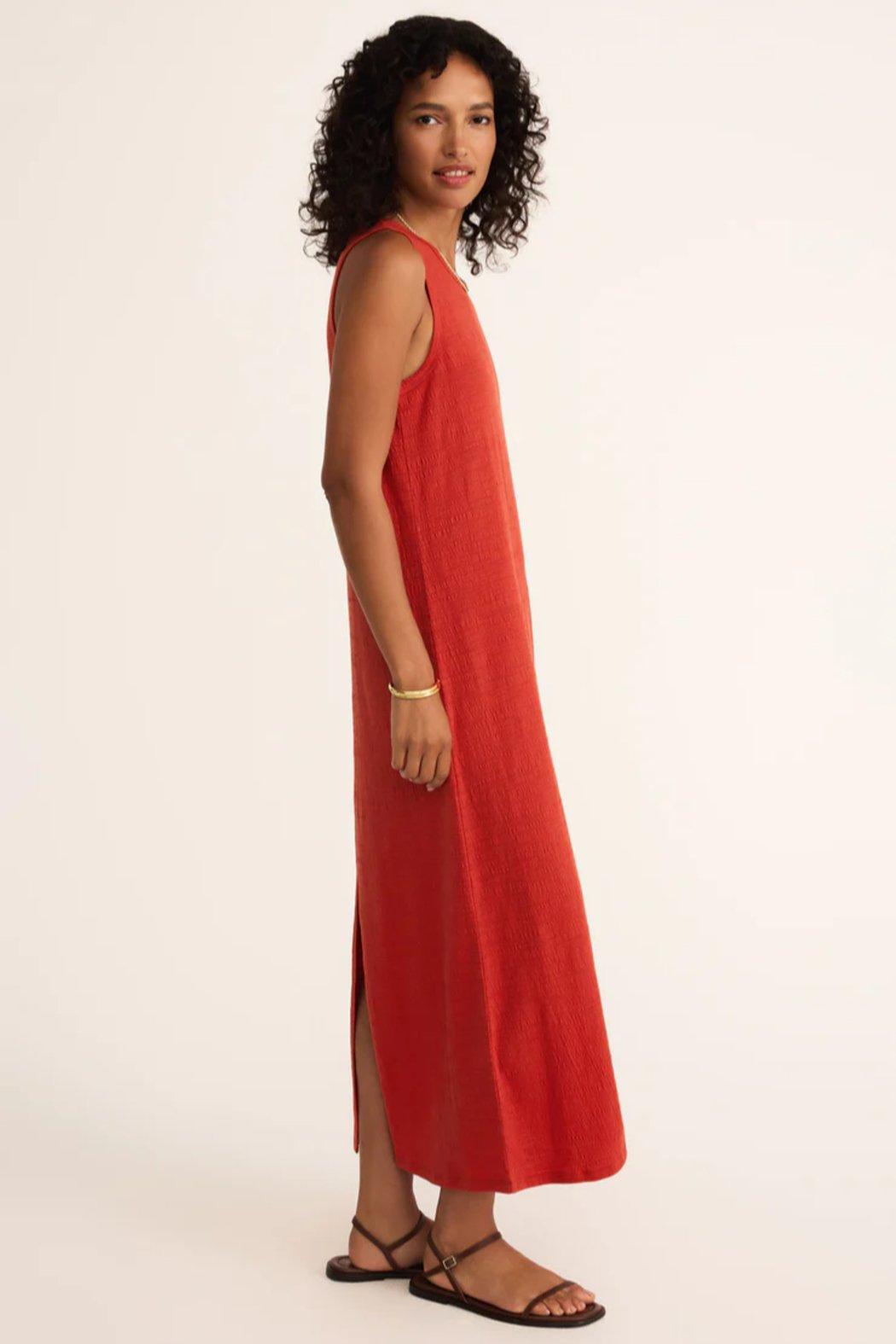 Mystic Textured Midi Dress Product Image