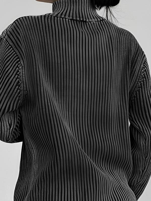 Street Letter Jacquard Half Zip Mock Neck Sweater Product Image