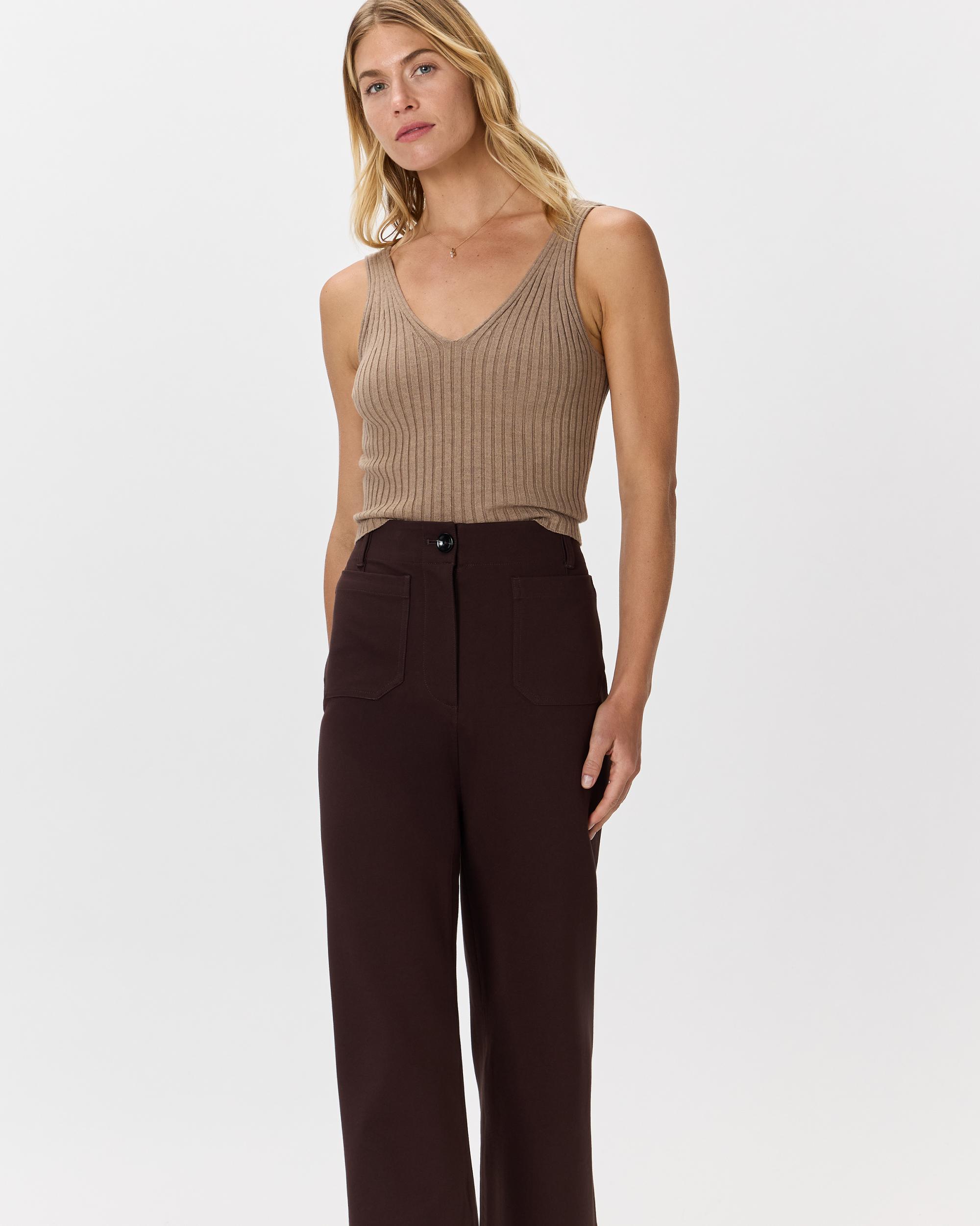 Quince | Women's Ultra-Stretch Ponte Cropped Wide Leg Pants Rayon Product Image