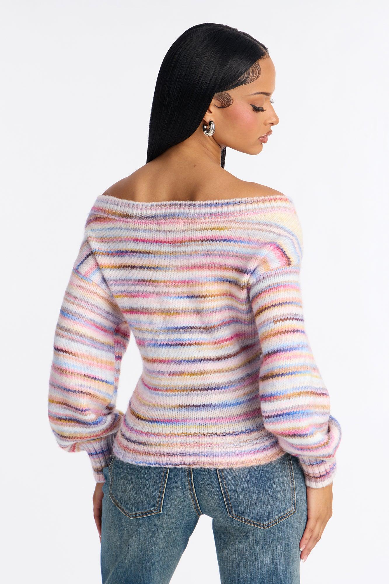Fairy Lights Pearl Fair Isle Sweater - Multi Color Female Product Image