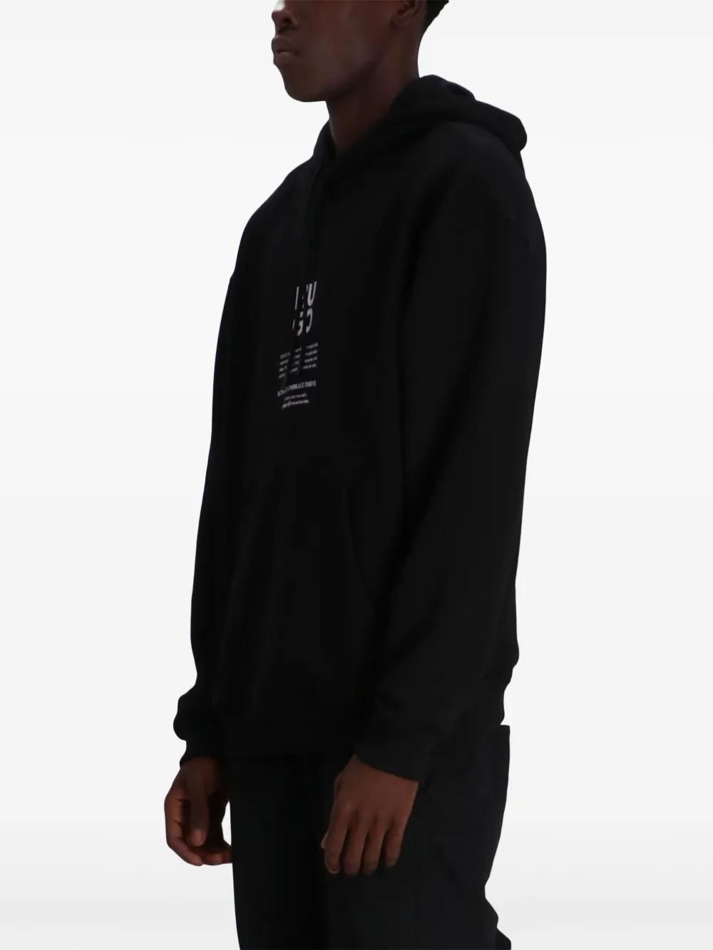 printed cotton hoodie Product Image