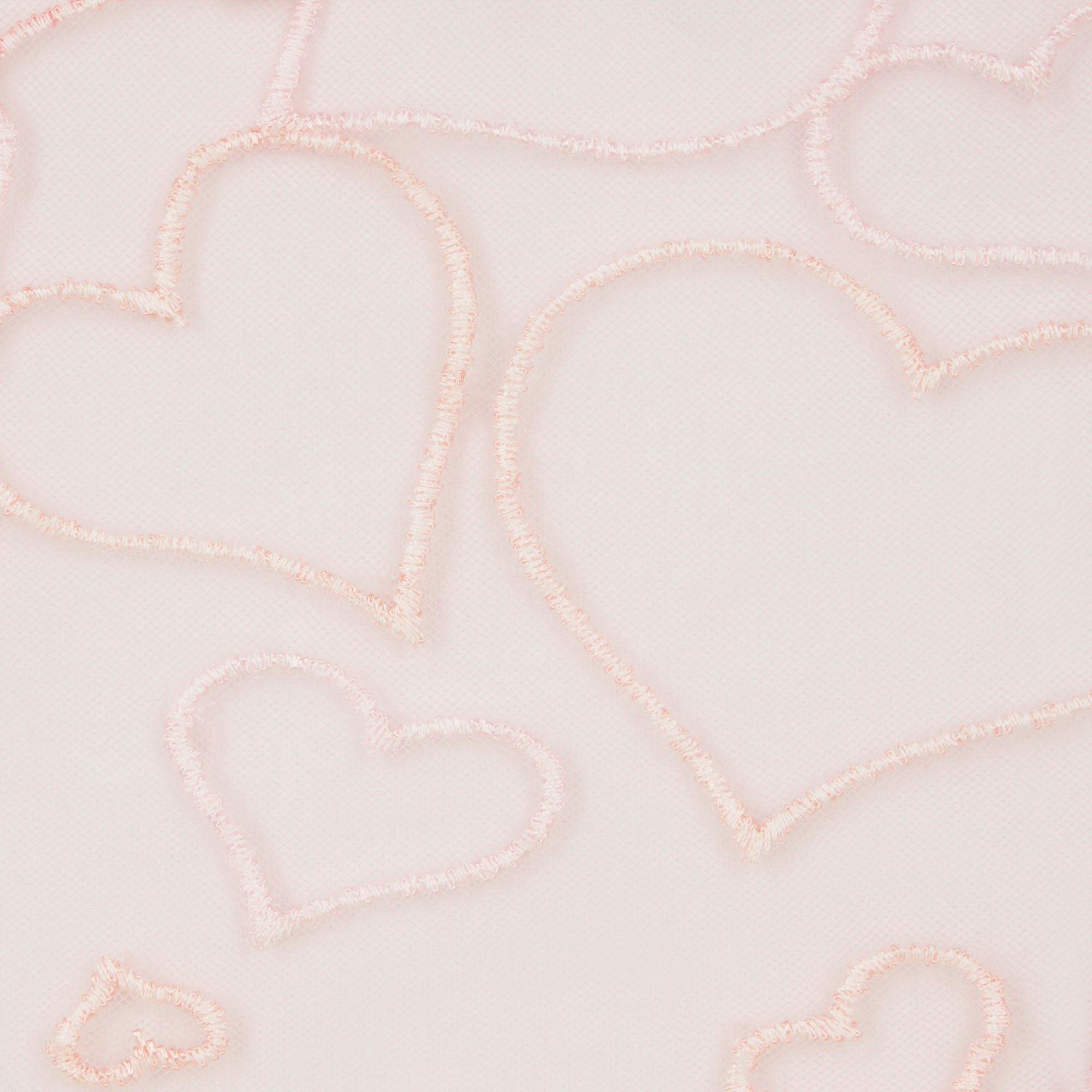 EMBROIDERED TULLE UNLINED DEMI BRA | BUBBLE GUM Product Image