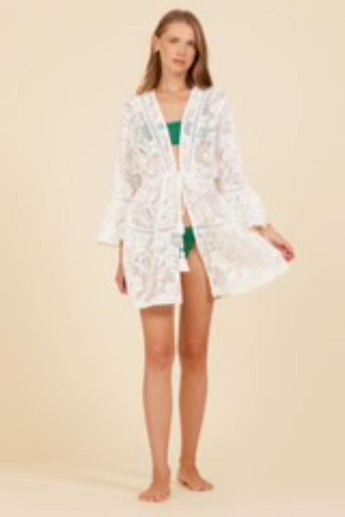 Lace Crochet Coverup Product Image