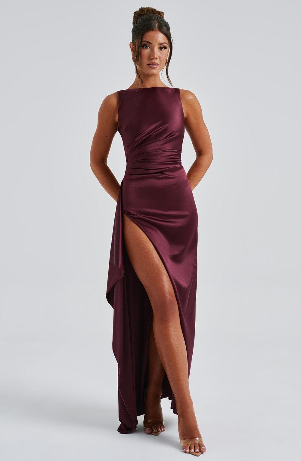 Peggy Maxi Dress - Cherry Lacquer Product Image