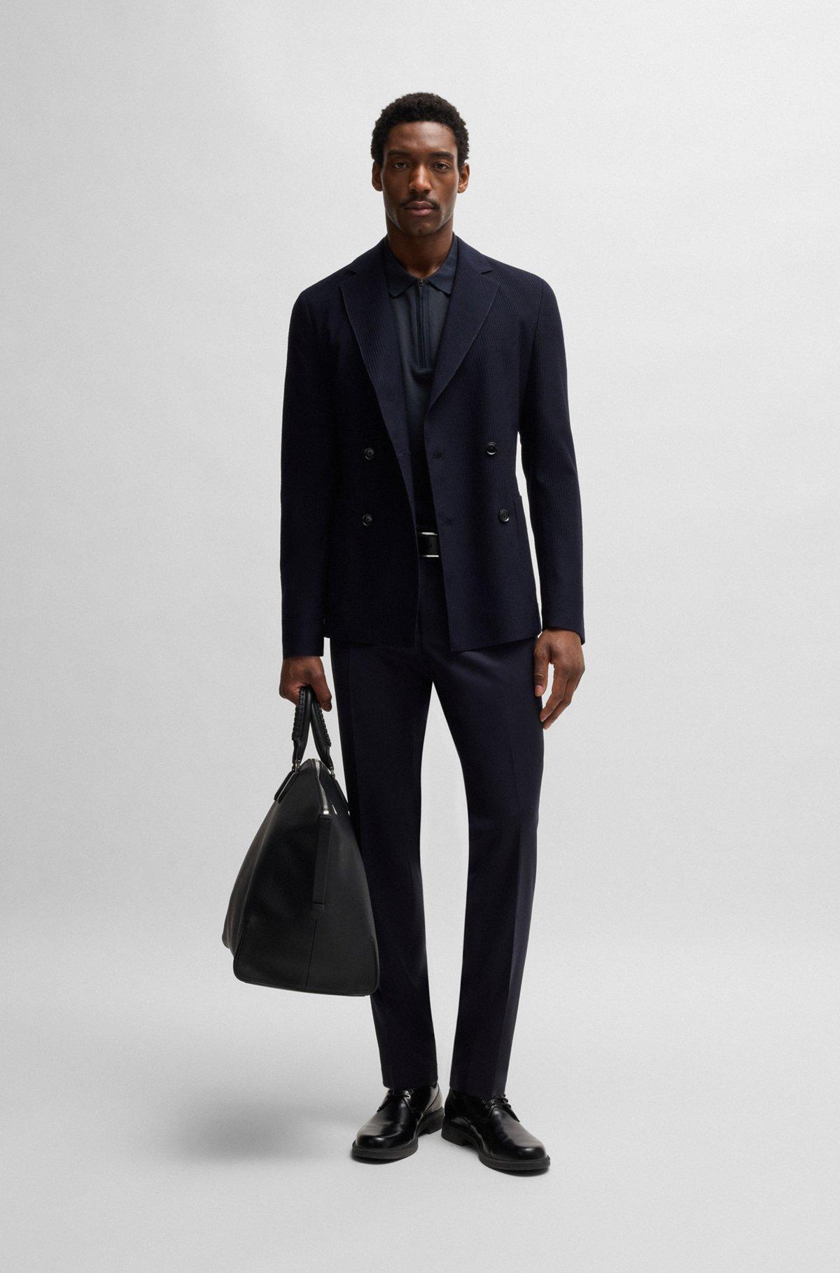 Polo shirt with seersucker structure Product Image